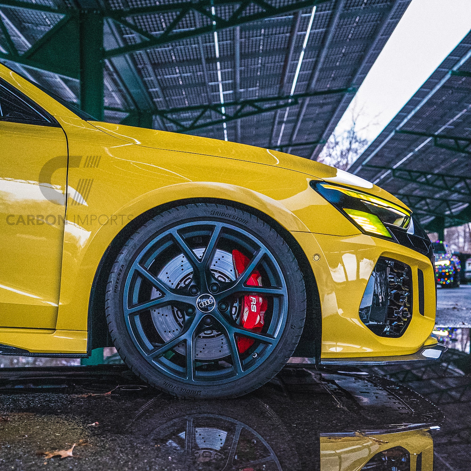 Audi RS3 8Y Carbon Front Fiber Lip 2021-2024