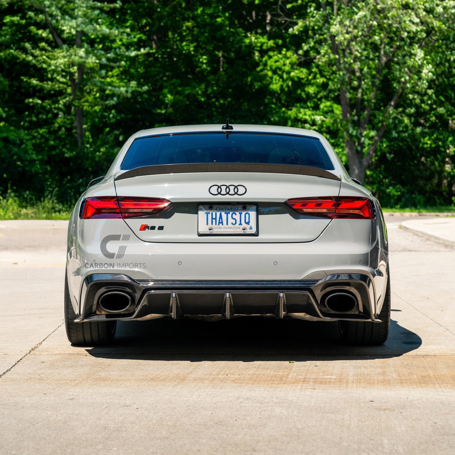 Audi RS5 B9.5 Carbon Fiber Rear Diffuser 2020-2025 V2