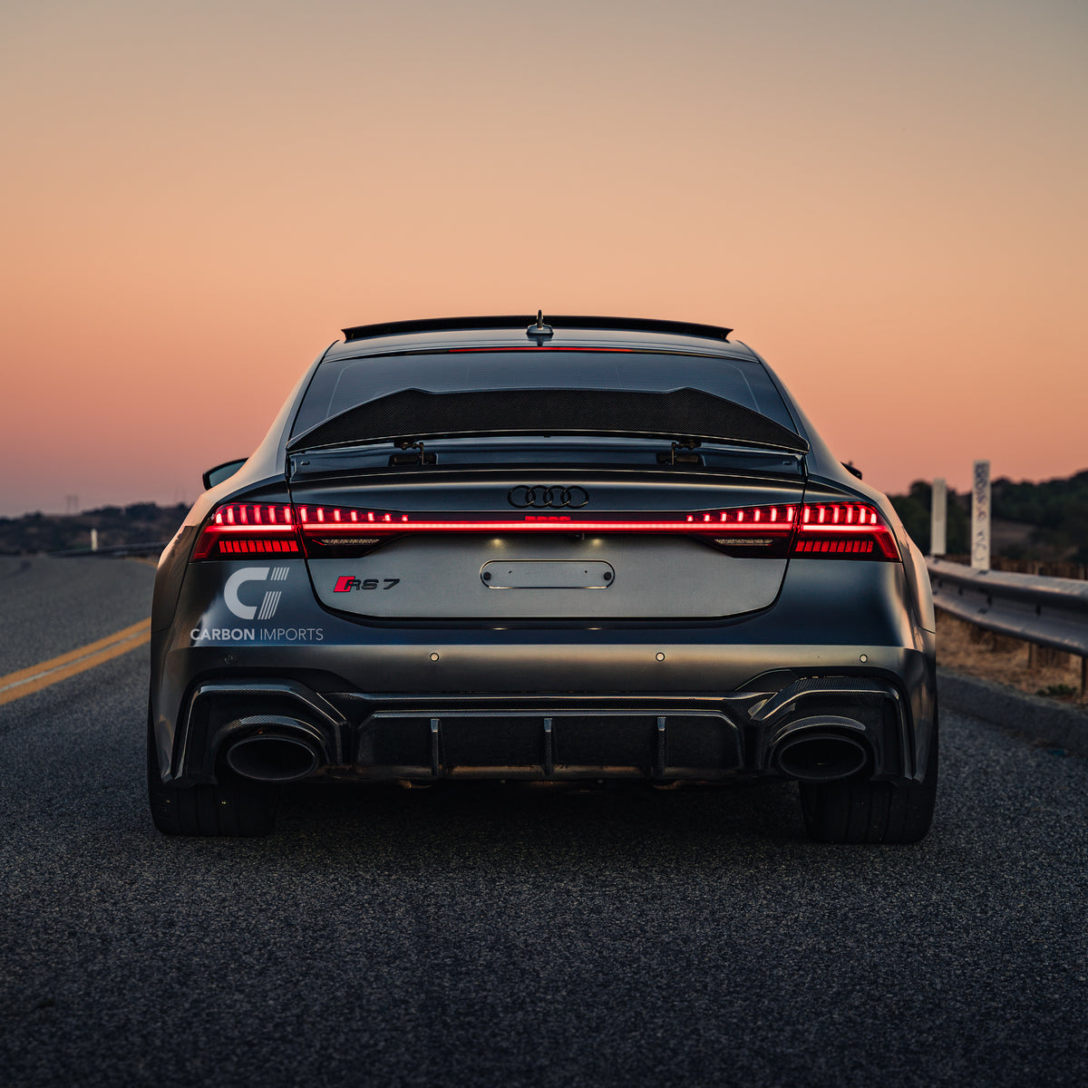 Audi A7/S7/RS7 C8 Carbon Fiber Trunk Lip 2020-2026 V2