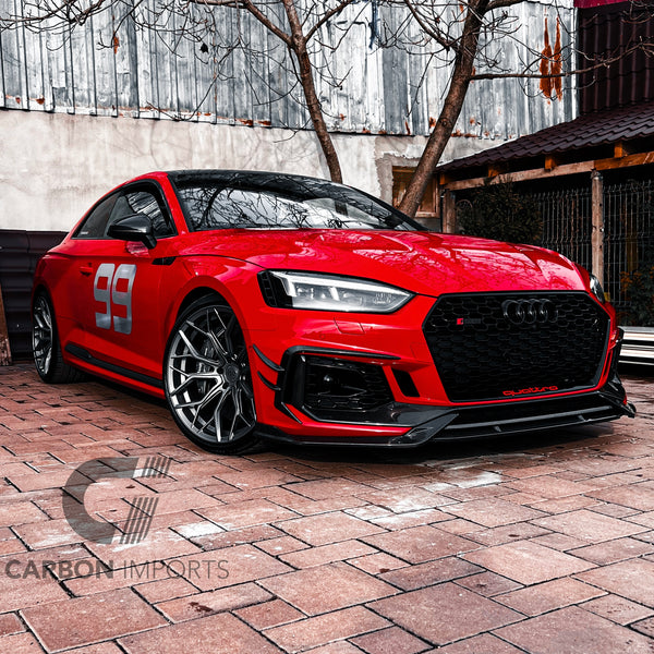 Audi RS5 B9 Carbon Fiber Front Fog Canards 2017-2019