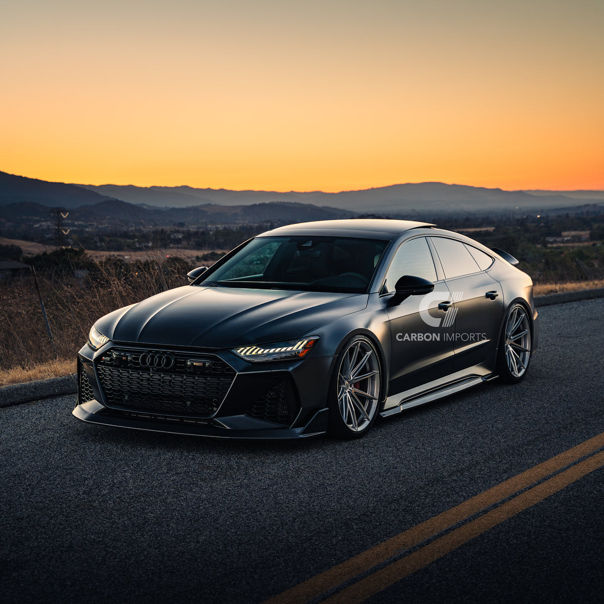 Audi RS6/RS7 C8 Carbon Fiber Front Lip V2 2020-2026