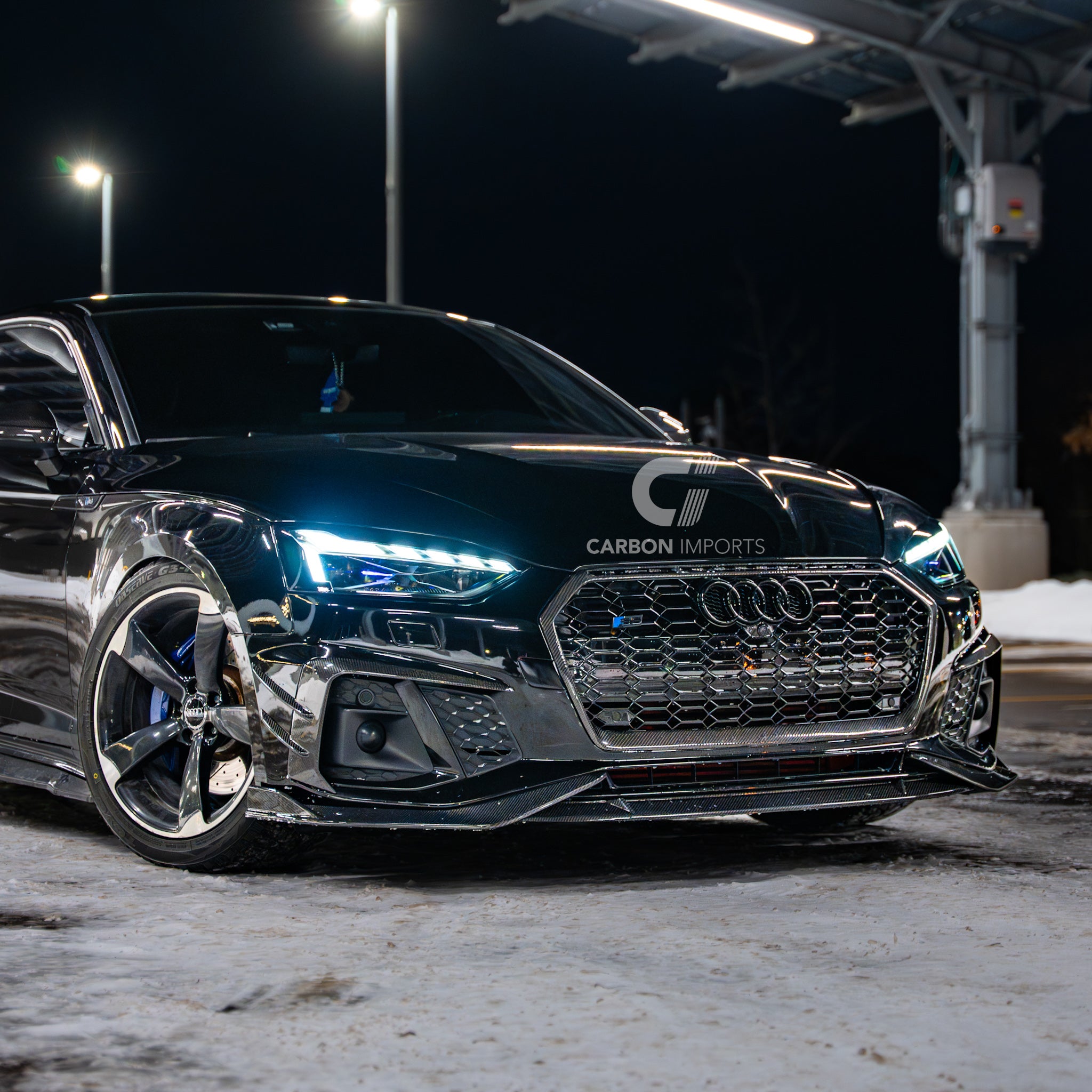 Audi S5/A5 B9.5 Carbon Fiber Front Lip 2020-2025 V2
