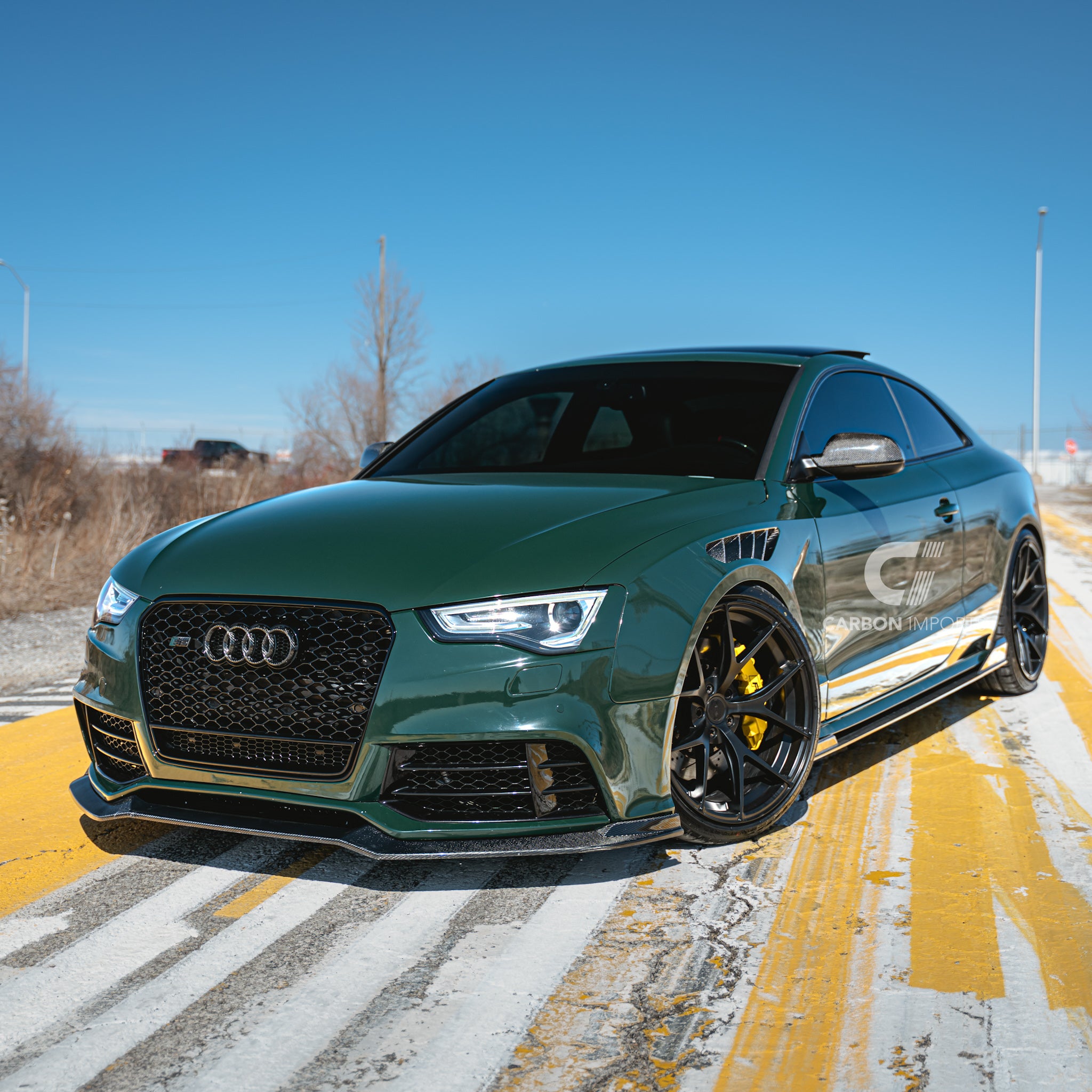 Audi S5/A5 B8/B8.5 Carbon Fiber Side Skirts 2007-2016