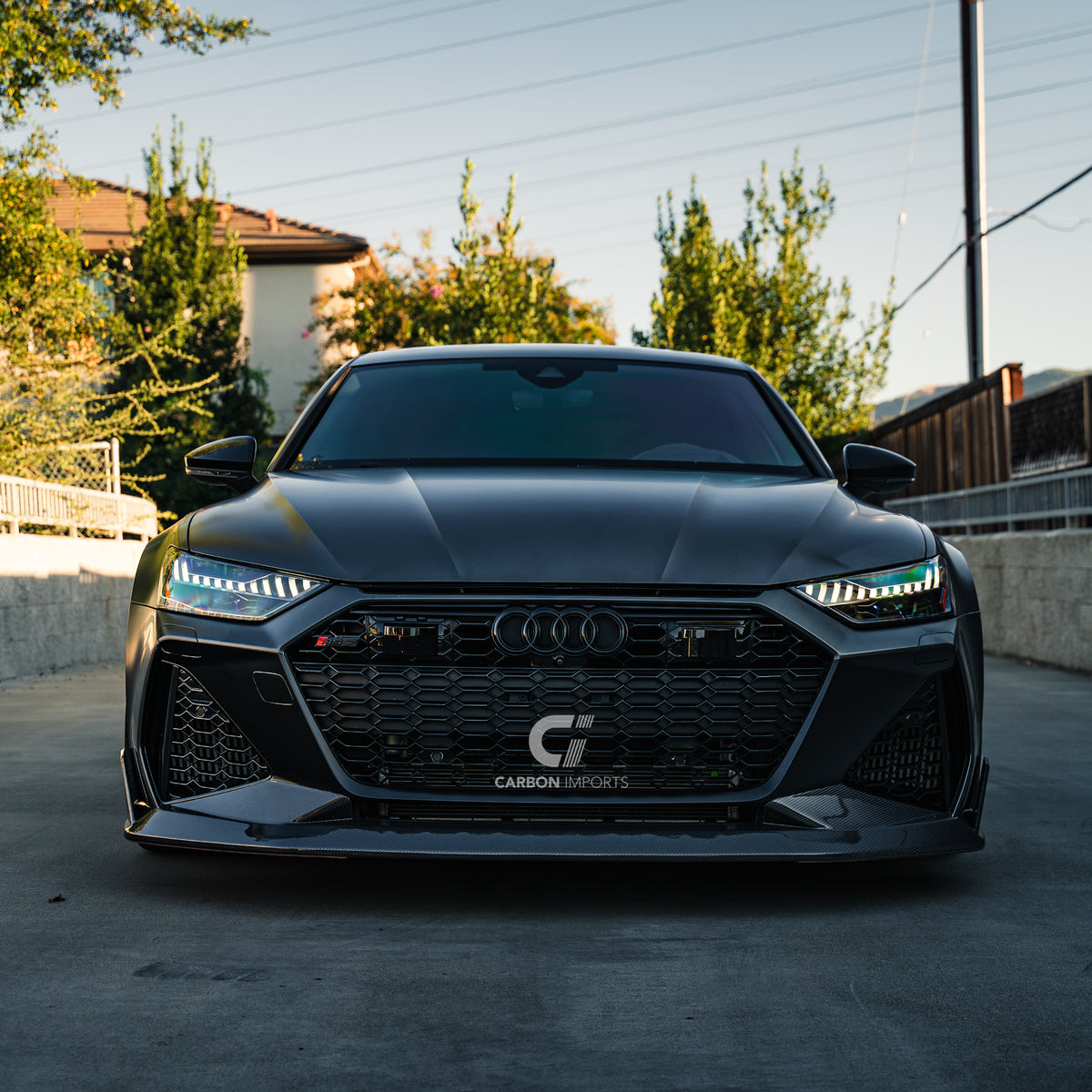 Audi RS6/RS7 C8 Carbon Fiber Front Lip V2 2020-2026