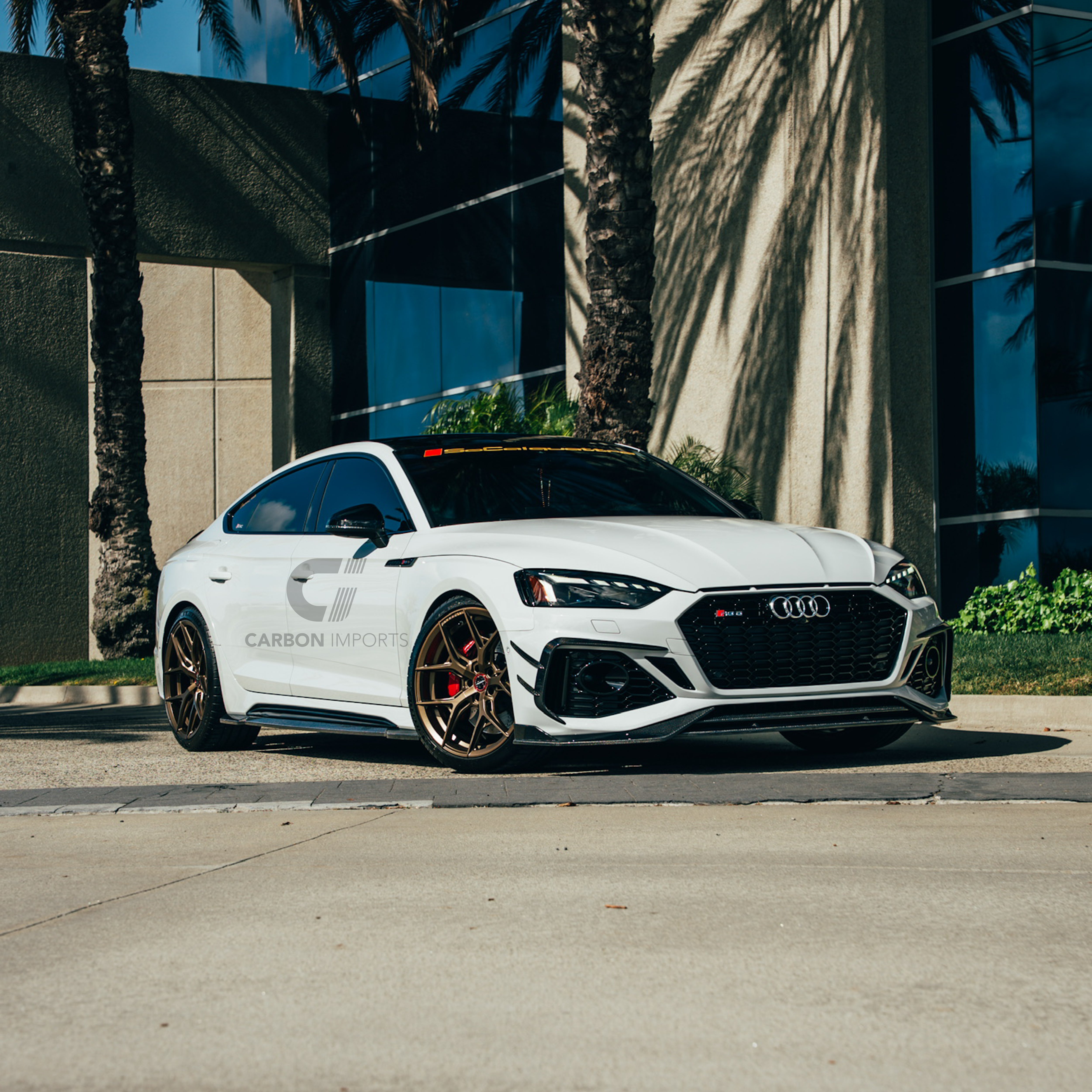 Audi RS5 B9.5 Carbon Fiber Side Skirts 2020-2025