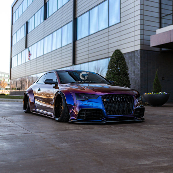Audi RS5 B8.5 Carbon Fiber Front Fog Canards 2013-2016