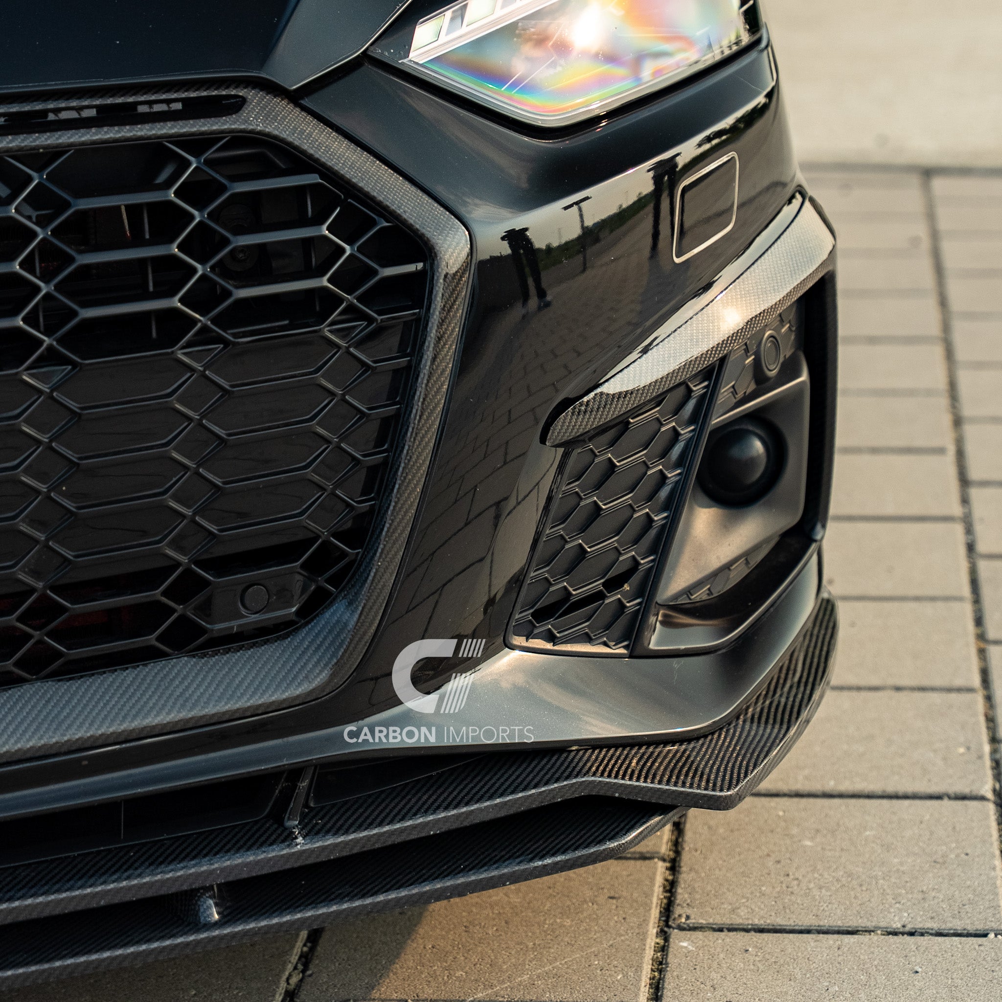 Audi S5/A5 S-Line B9.5 Carbon Fiber Front Lip 2020-2025 V1