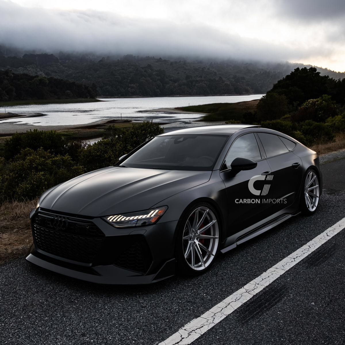 Audi RS6/RS7 C8 Carbon Fiber Front Lip V2 2020-2026