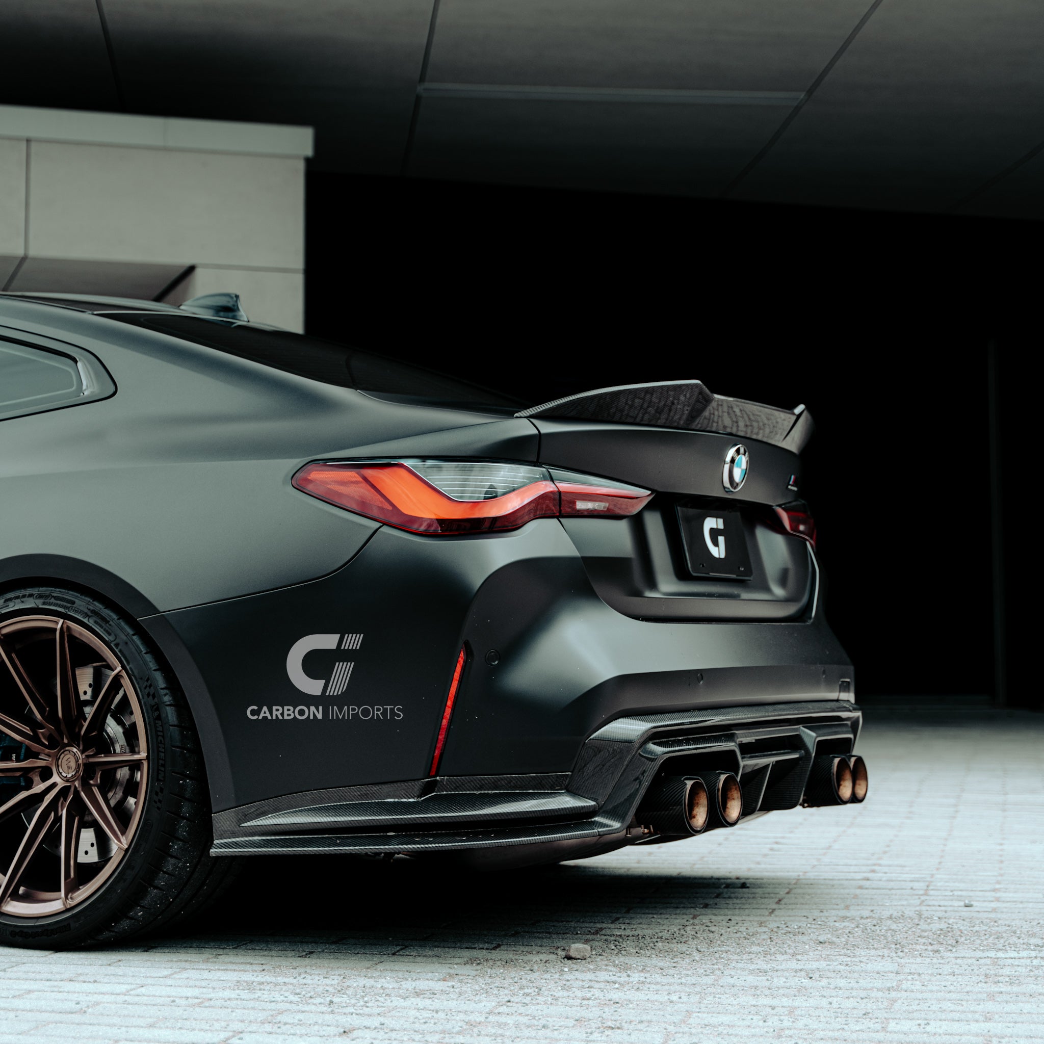 BMW M4 G82/G83 Carbon Fiber Rear Bumper Extensions 2020-2026