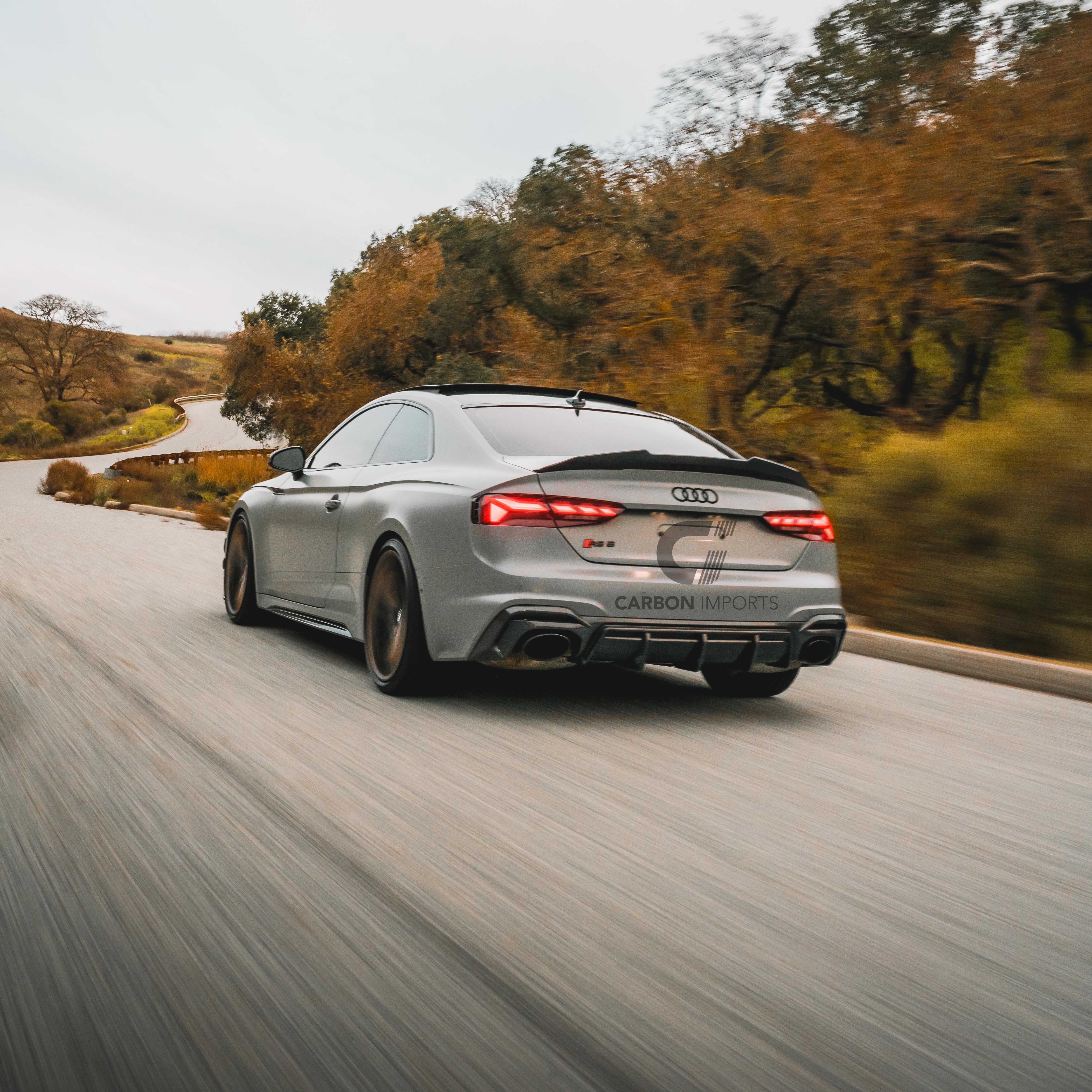 Audi RS5 B9.5 Carbon Fiber Rear Diffuser 2020-2025 V1