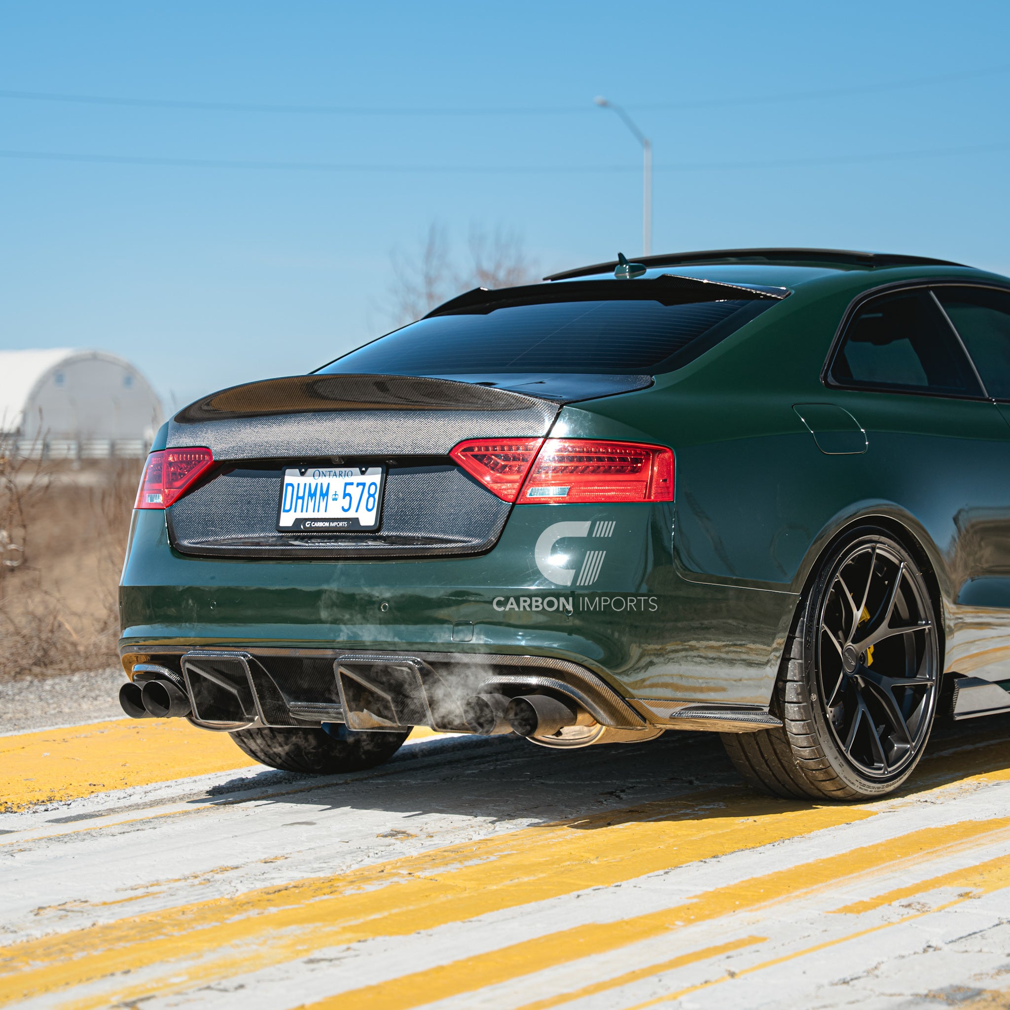 Audi S5/A5 S-Line B8.5 Carbon Fiber Rear Bumper Canards 2013-2016