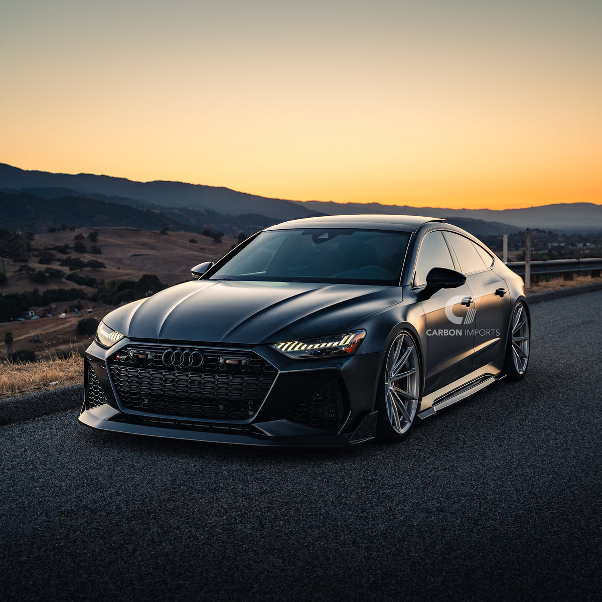 Audi RS6/RS7 C8 Carbon Fiber Front Lip V2 2020-2026