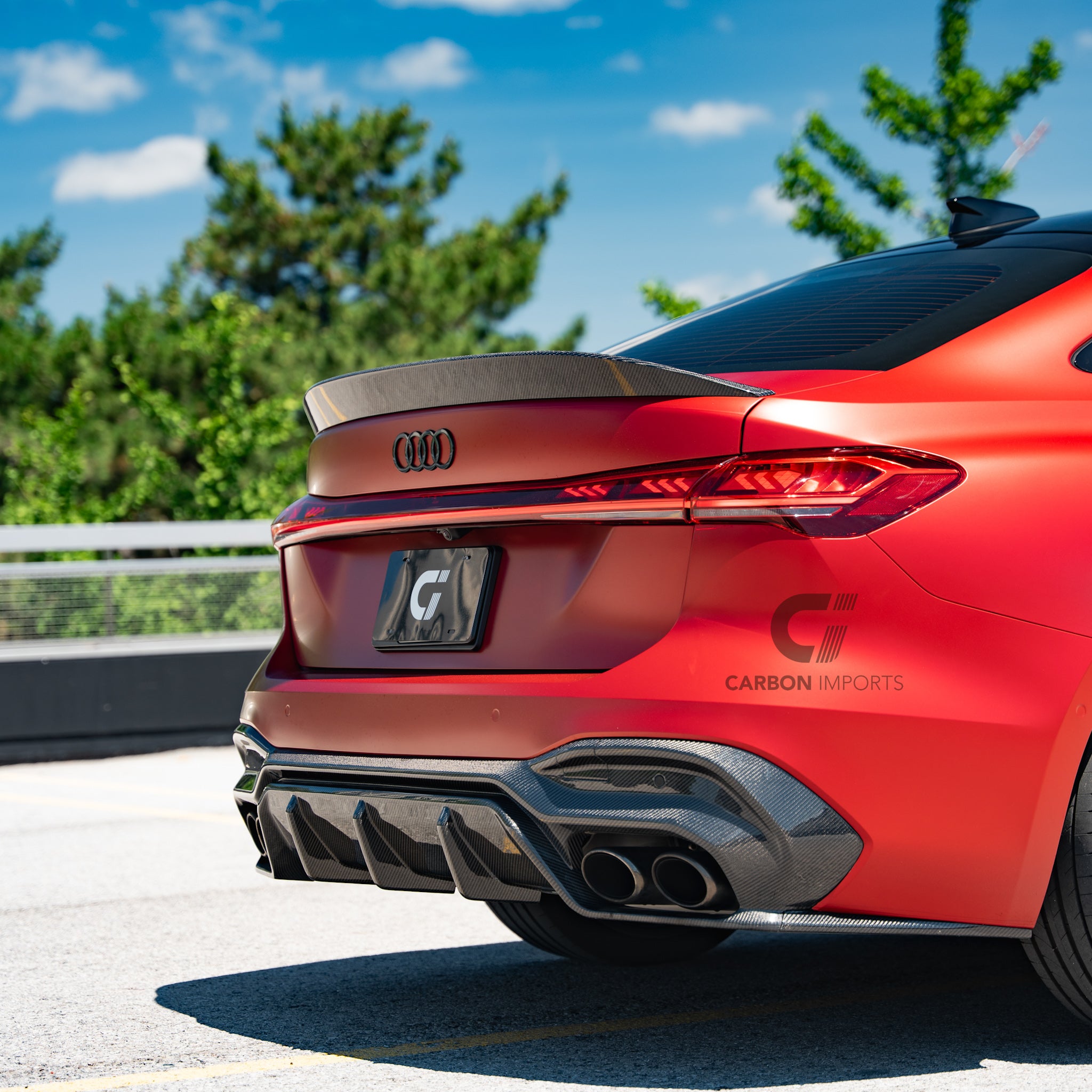 Audi S5/A5 S-Line B10 Carbon Fiber Rear Diffuser 2025-2027 V2