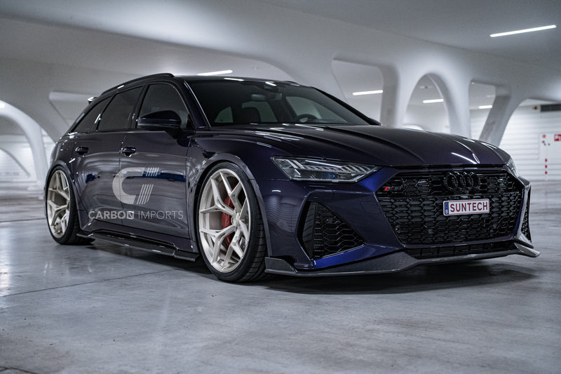 Audi RS6 C8 Carbon Fiber Front Lip 2020-2024
