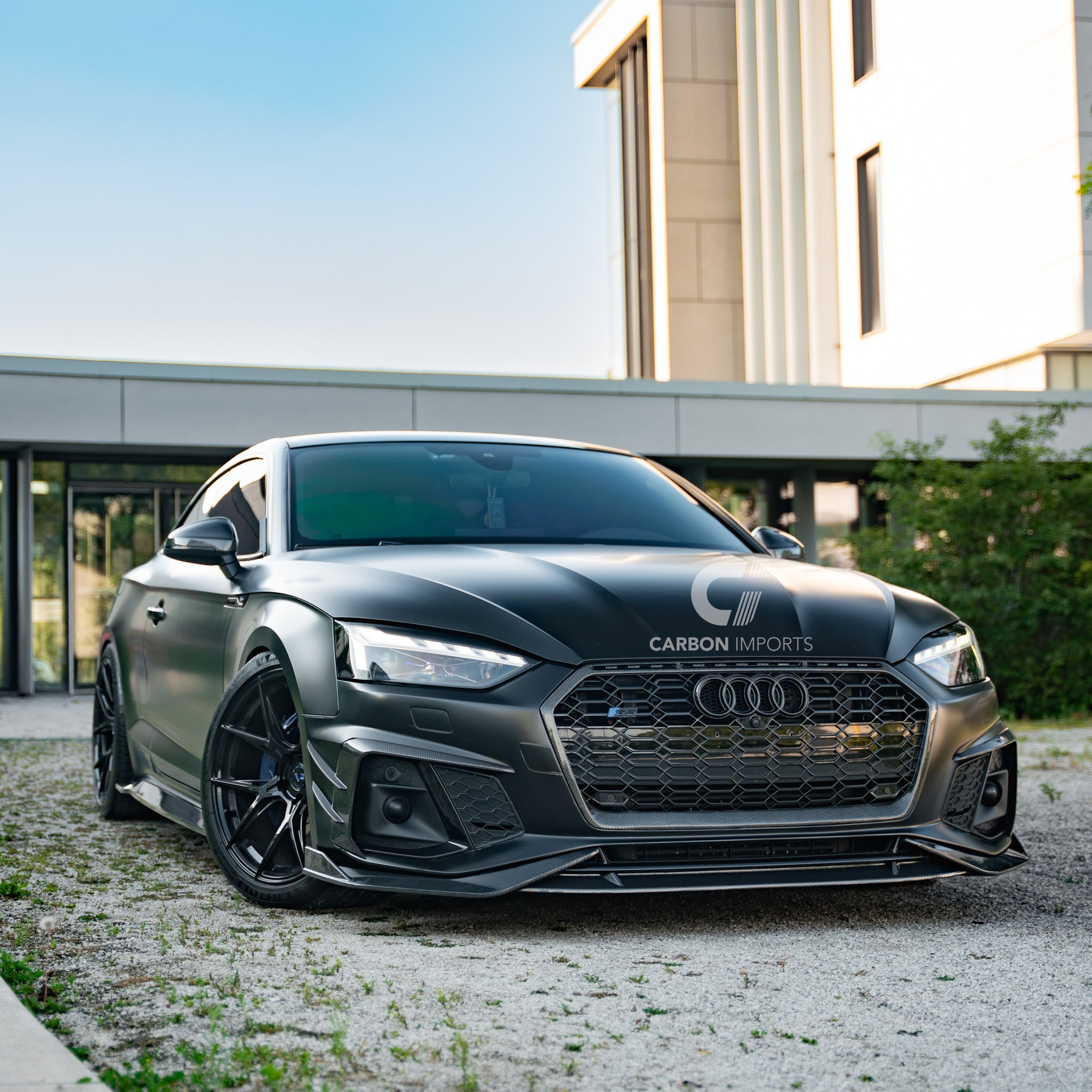 Audi S5/A5 S-Line B9.5 Carbon Fiber Fog Canards 2020-2025 V2