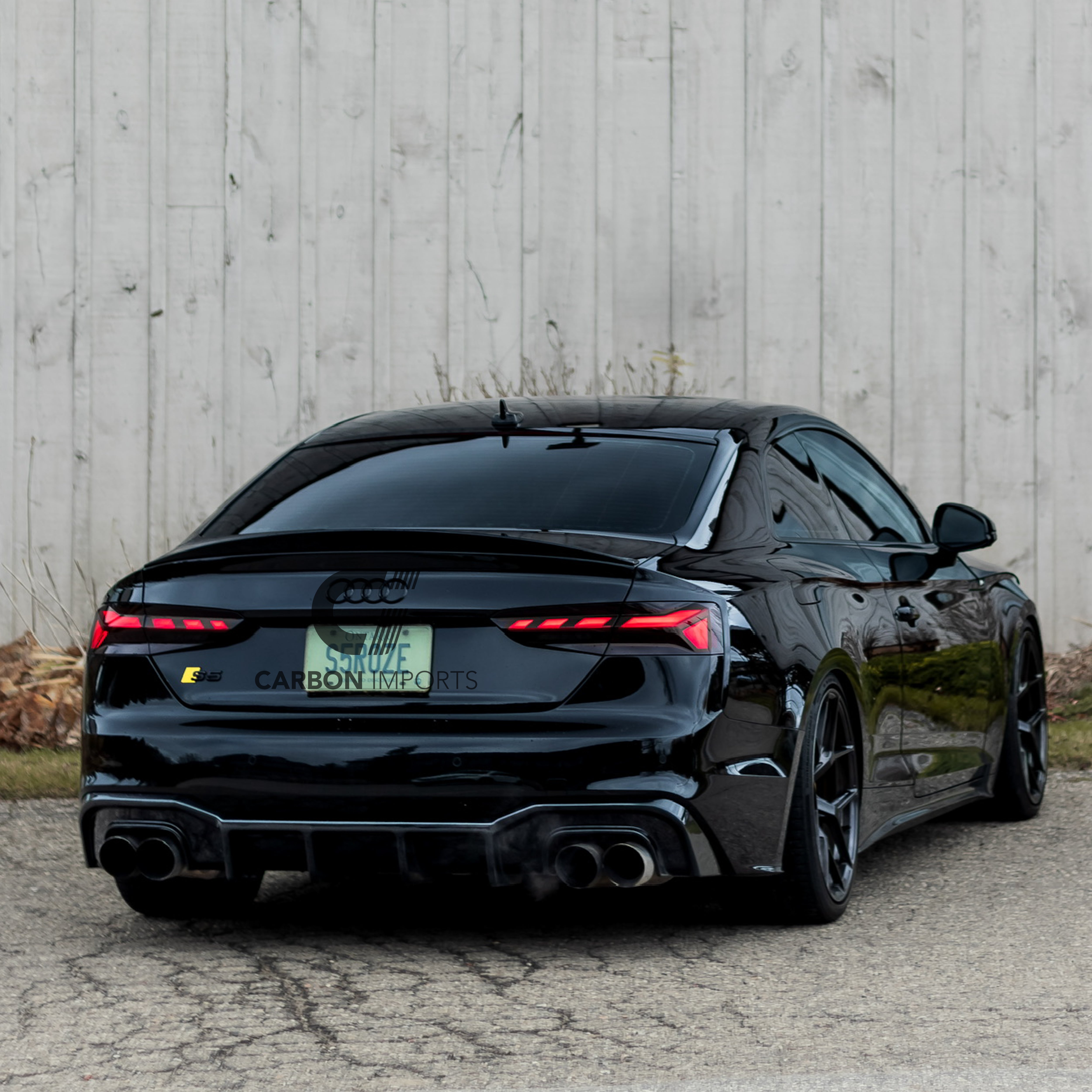 Audi A5/S5/RS5 B9/B9.5 Carbon Fiber Trunk Lip 2017-2025 Lowkick Version