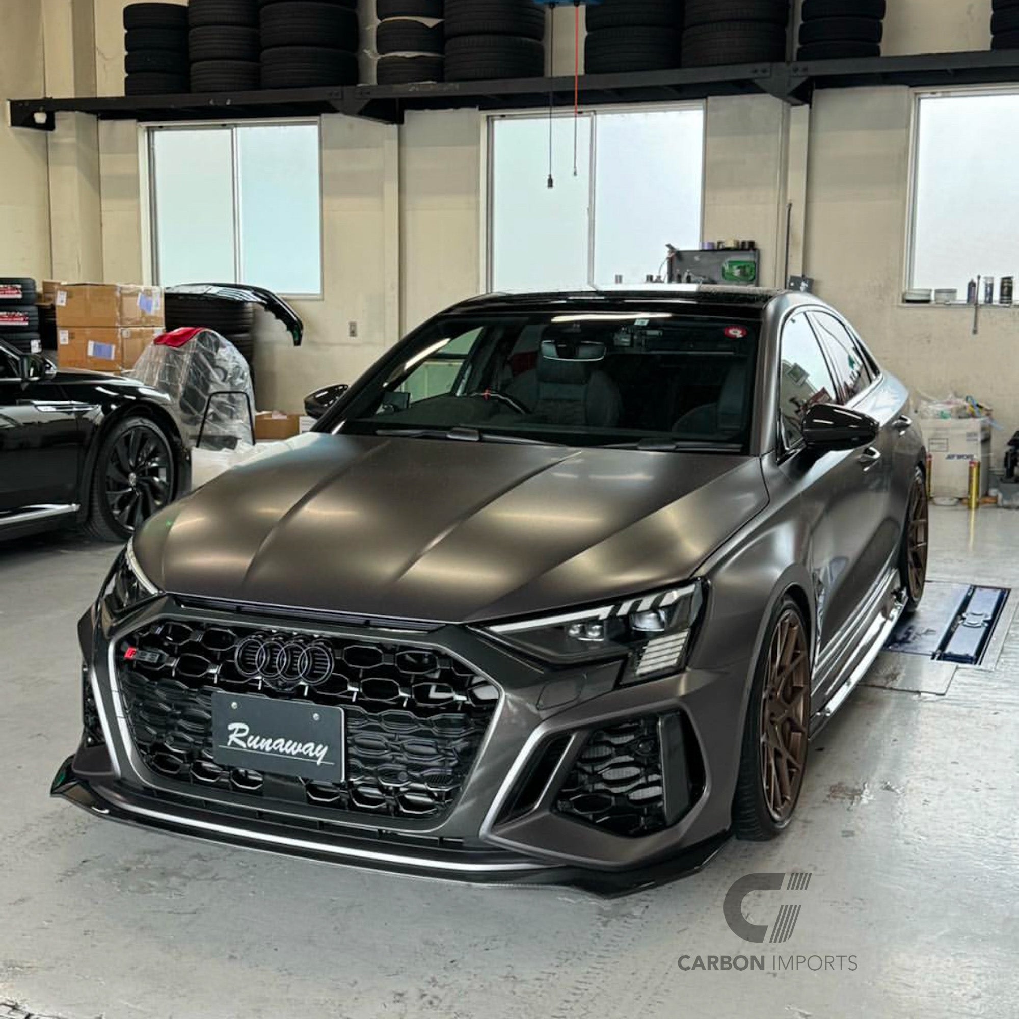 Audi RS3 8Y Carbon Front Fiber Lip 2021-2024