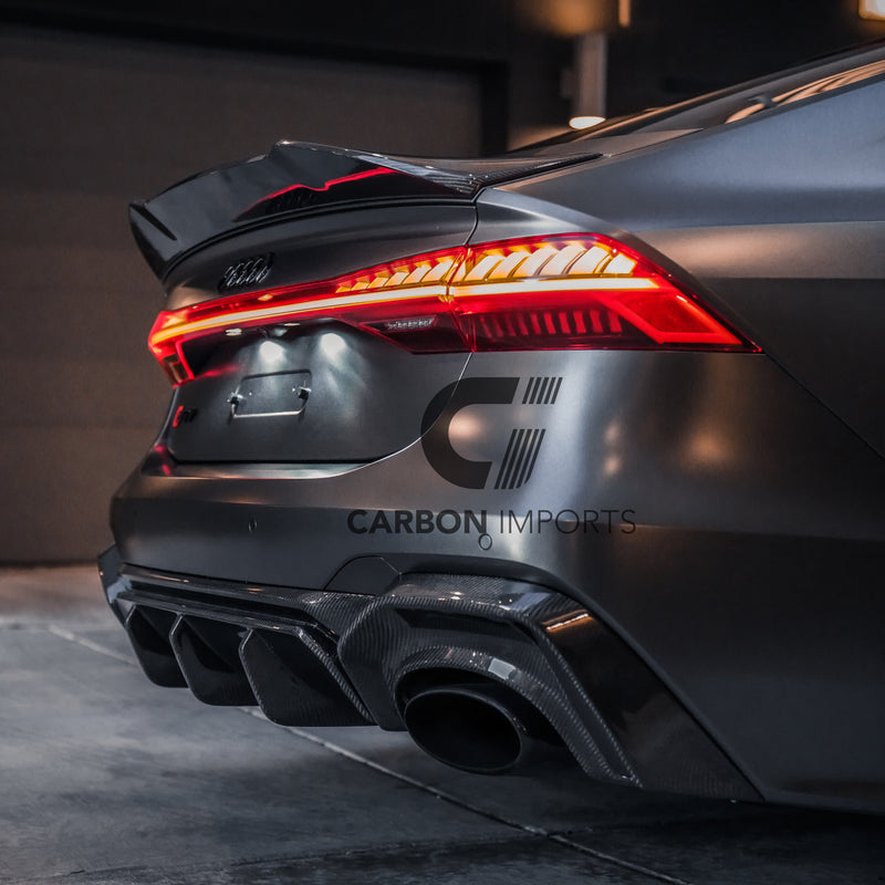 Audi RS7 C8 Carbon Fiber Trunk Lip 2020-2025 V2