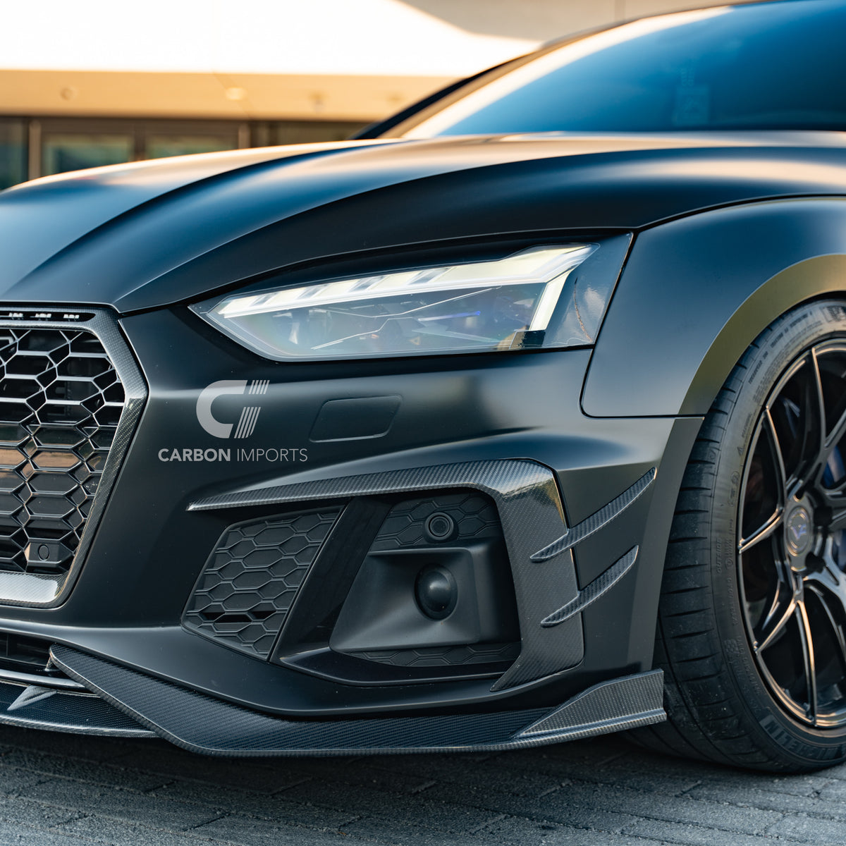 Audi S5/A5 S-Line B9.5 Carbon Fiber Fog Canards 2020-2025 V2