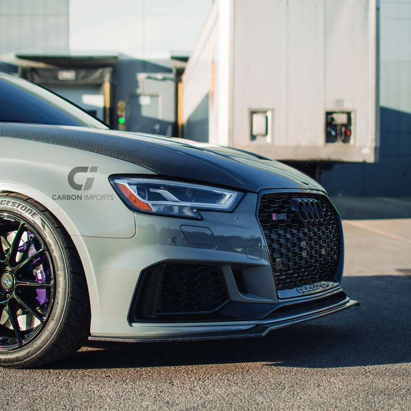 Audi RS3 8V Carbon Fiber Front Lip 2017-2020