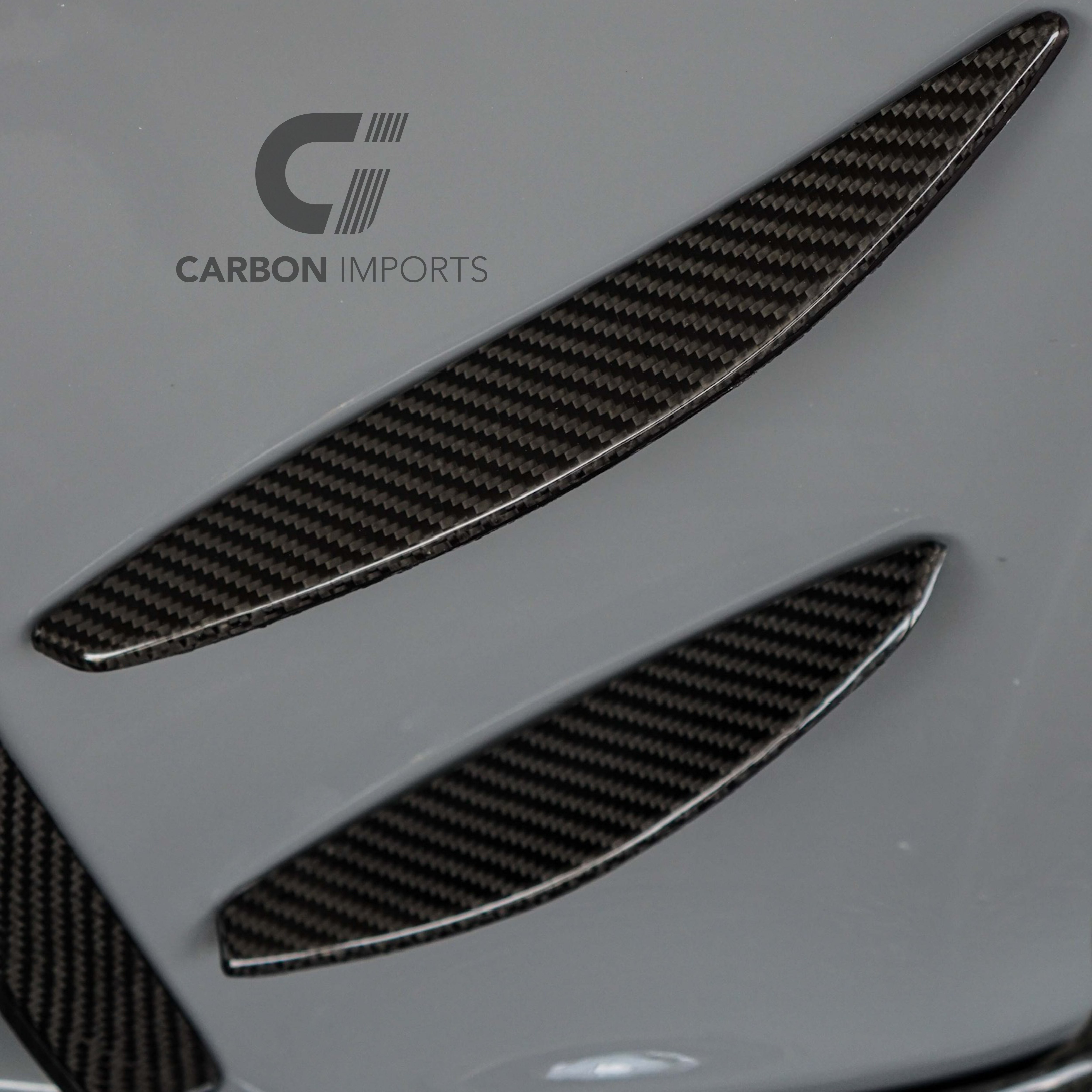 Audi RS5 B8.5 Carbon Fiber Front Bumper Canards 2013-2016
