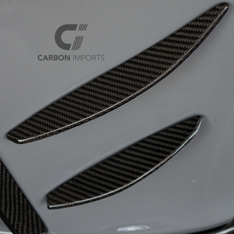 Audi RS5 B8.5 Carbon Fiber Front Bumper Canards 2013-2016