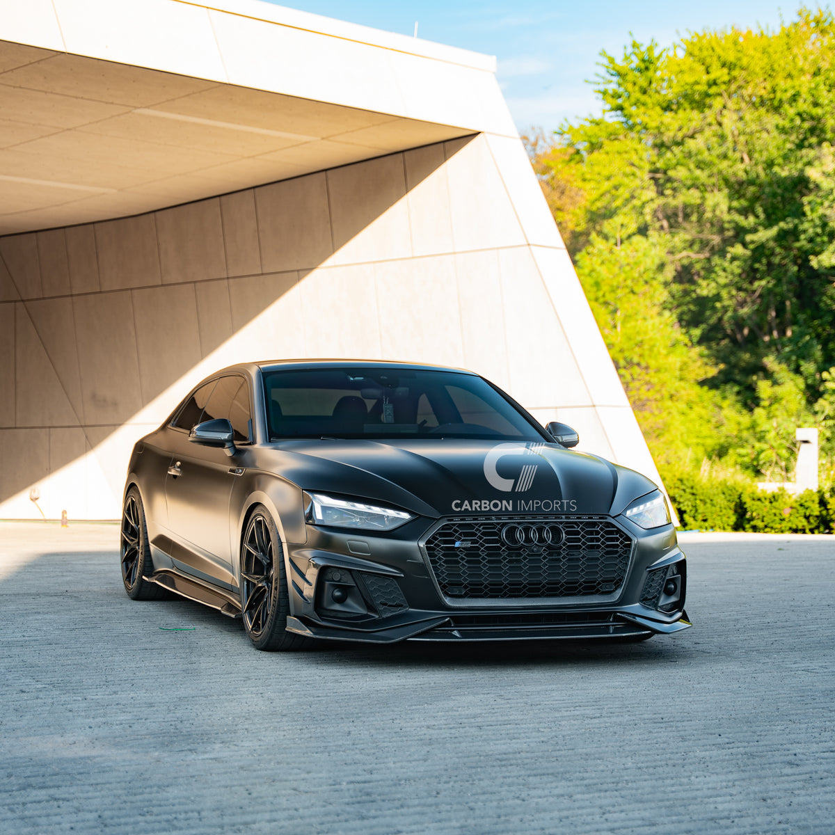 Audi S5/A5 B9.5 Carbon Fiber Front Lip 2020-2025 V2