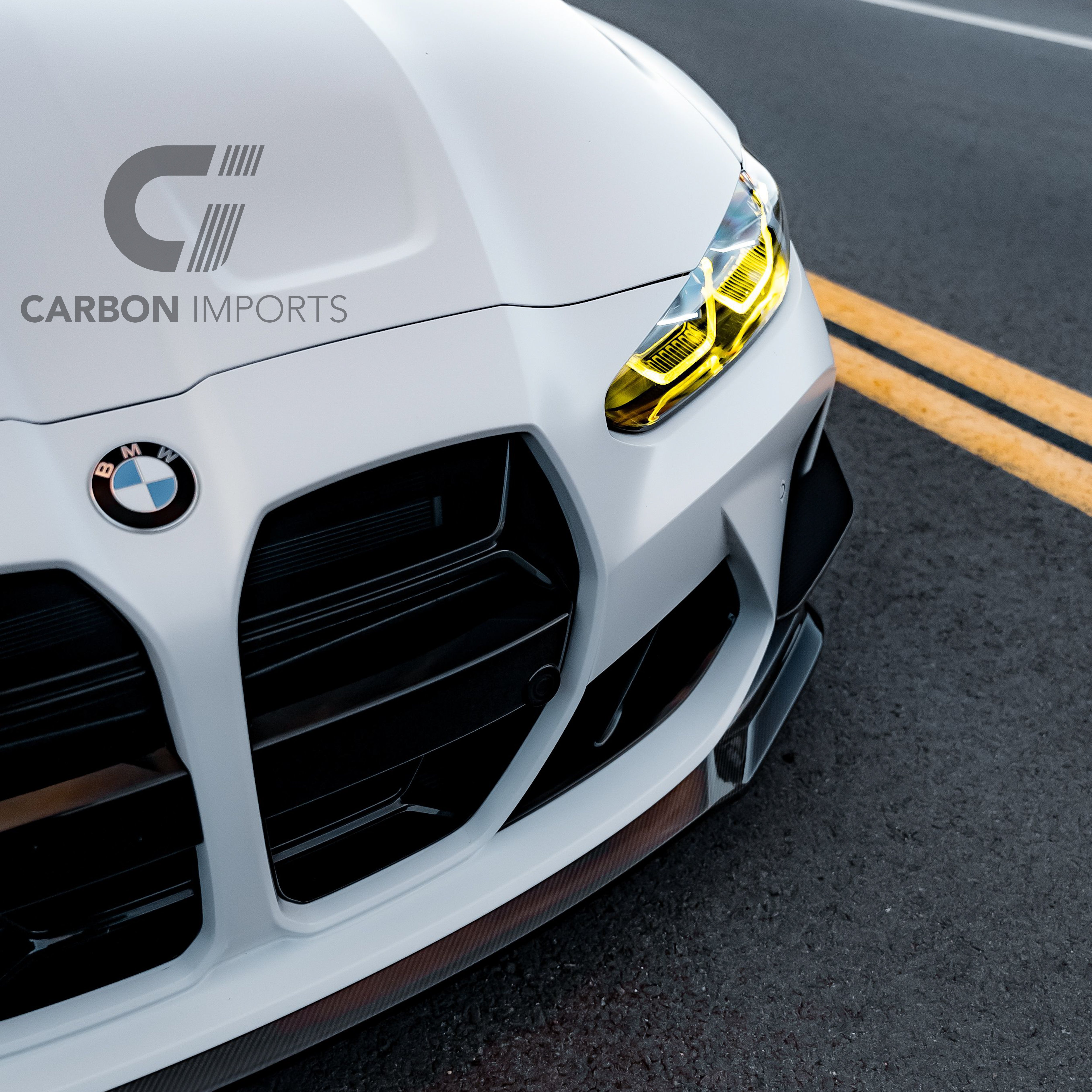 BMW M3/M4 G80/G81/G82/G83 Carbon Fiber Front Bumper Canards 2020-2026