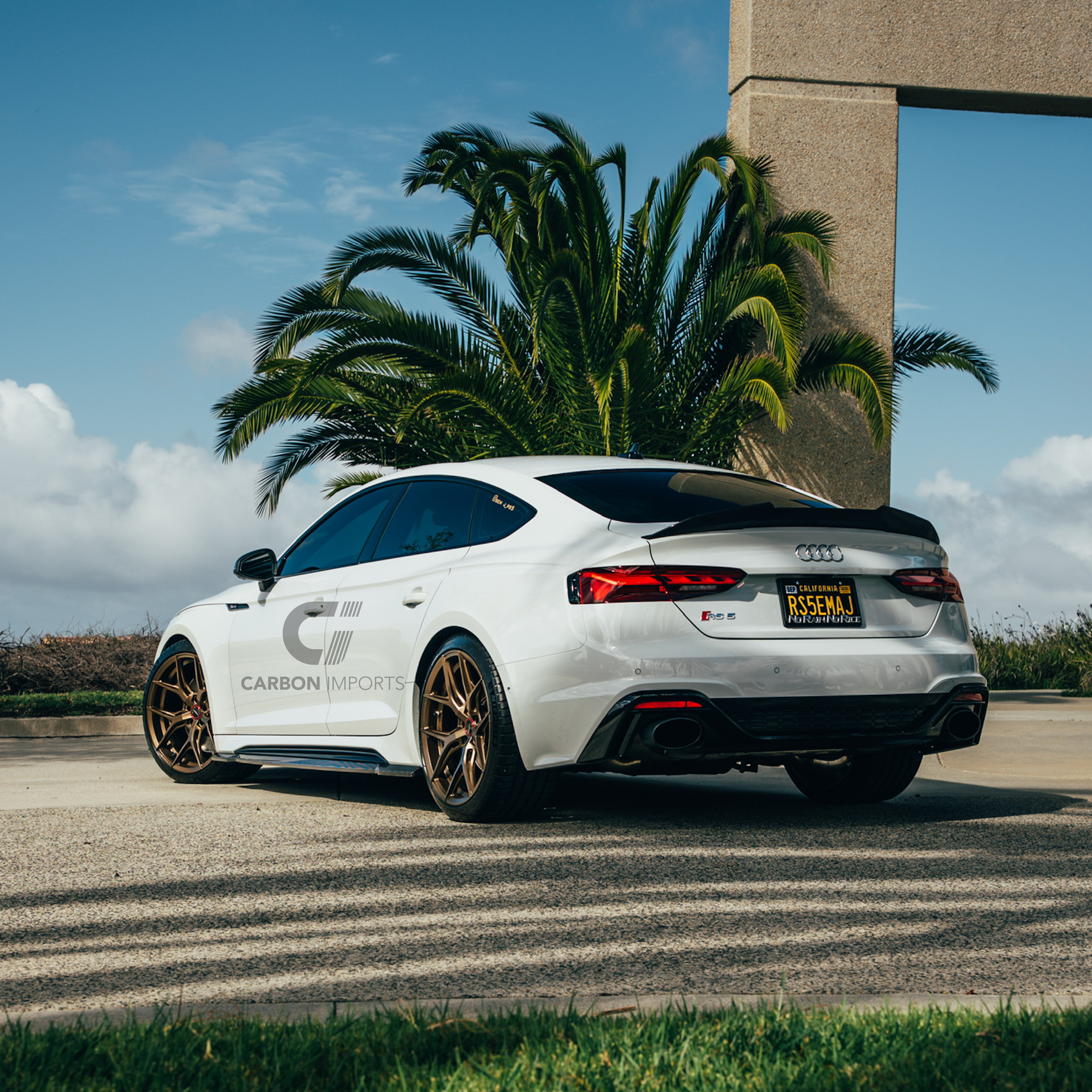 Audi A5/S5/RS5 B9/B9.5 Carbon Fiber Trunk Lip 2017-2025 V4