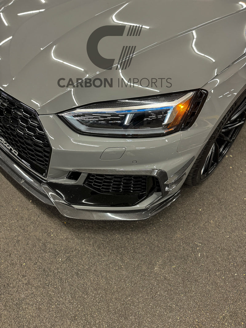 Audi RS5 2017-2019 B9 Carbon Fiber Front Fog Canards