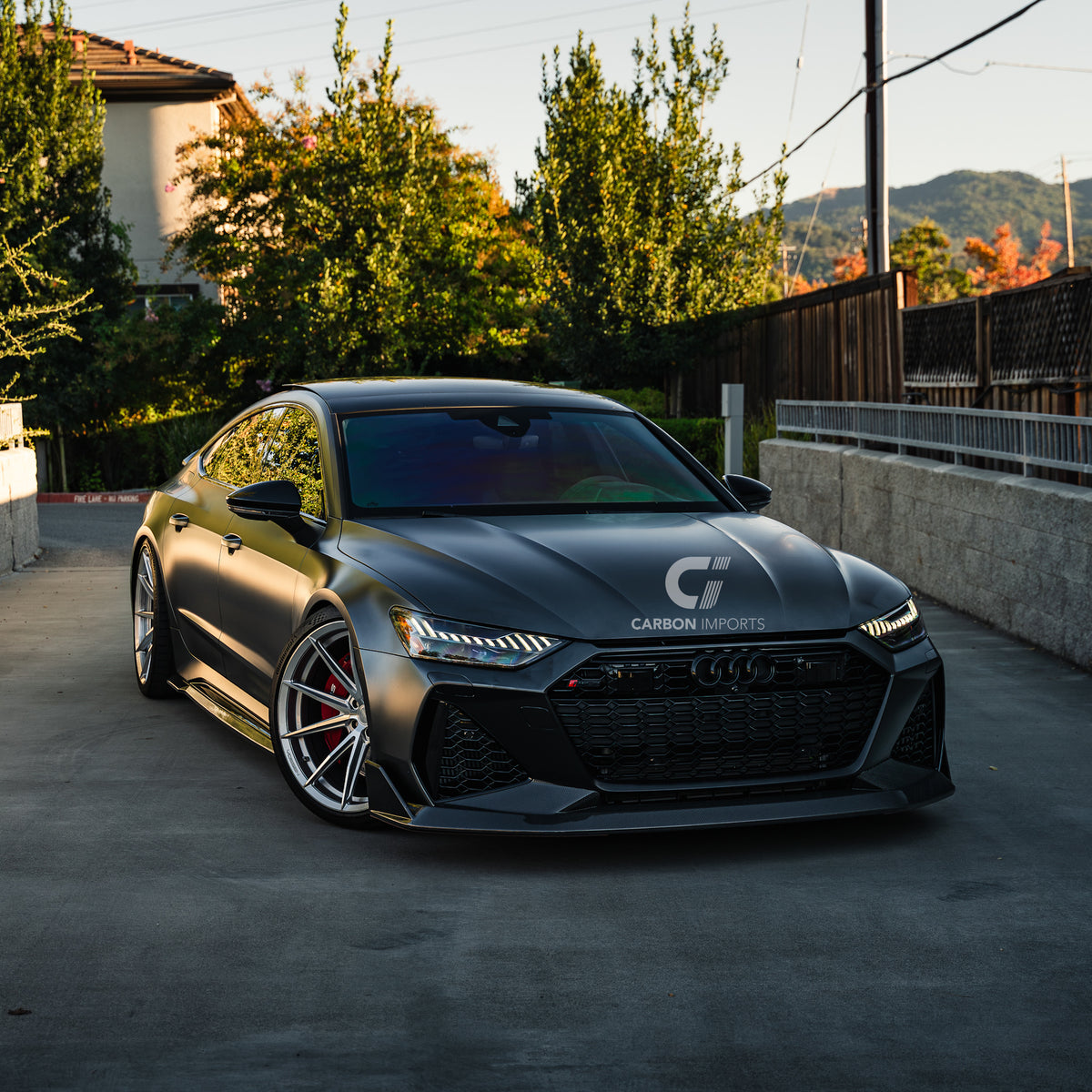 Audi RS6/RS7 C8 Carbon Fiber Front Lip V2 2020-2026