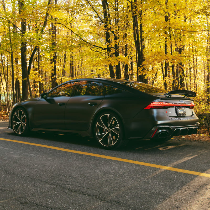 Audi RS7 C8 Carbon Fiber Trunk Lip 2020-2025 V1