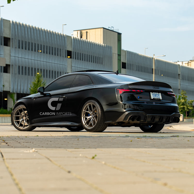 Audi S5/A5 S-Line B9.5 Carbon Fiber Side Skirts 2020-2025