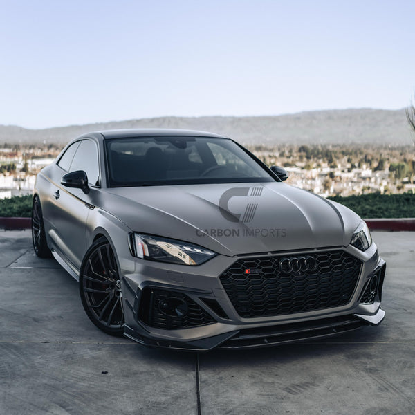 Audi RS5 B9.5 Carbon Fiber Front Fog Canards 2020-2025