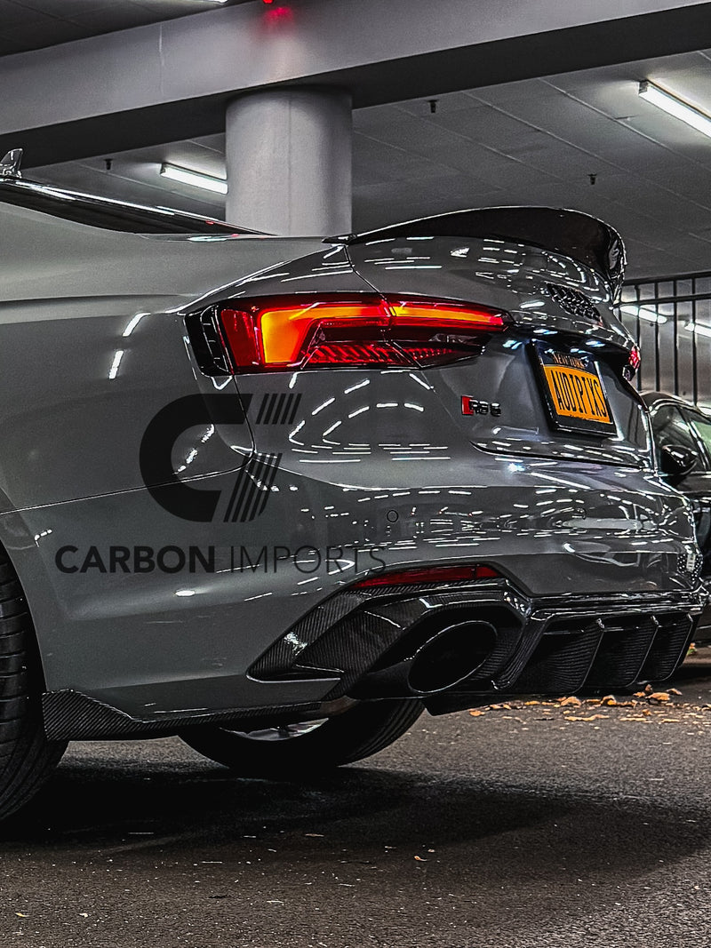 Audi RS5 2017-2019 B9 Rear Carbon Fiber Bumper Canards