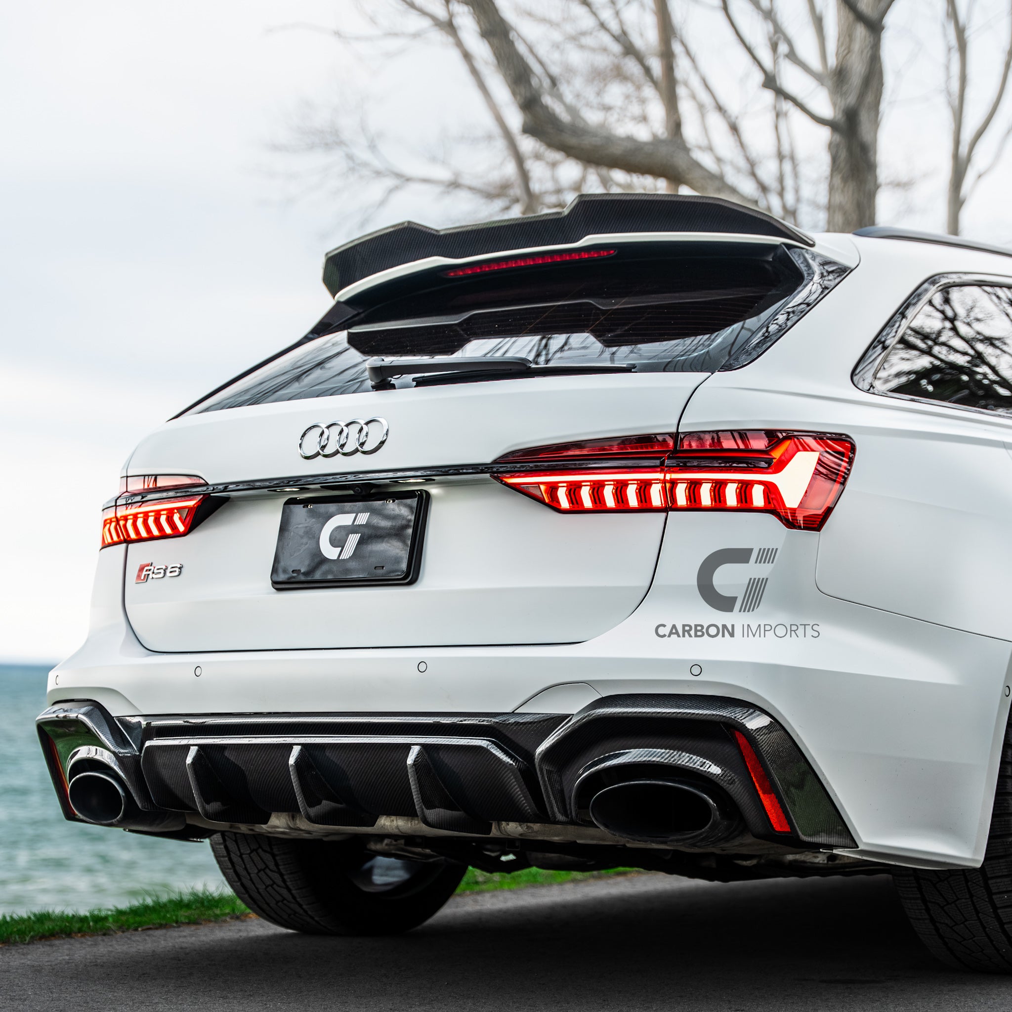 Audi RS6 C8 Carbon Fiber Roof Spoiler 2020-2026