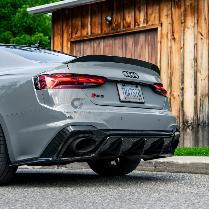 Audi RS5 B9.5 Carbon Fiber Rear Diffuser 2020-2025 V2