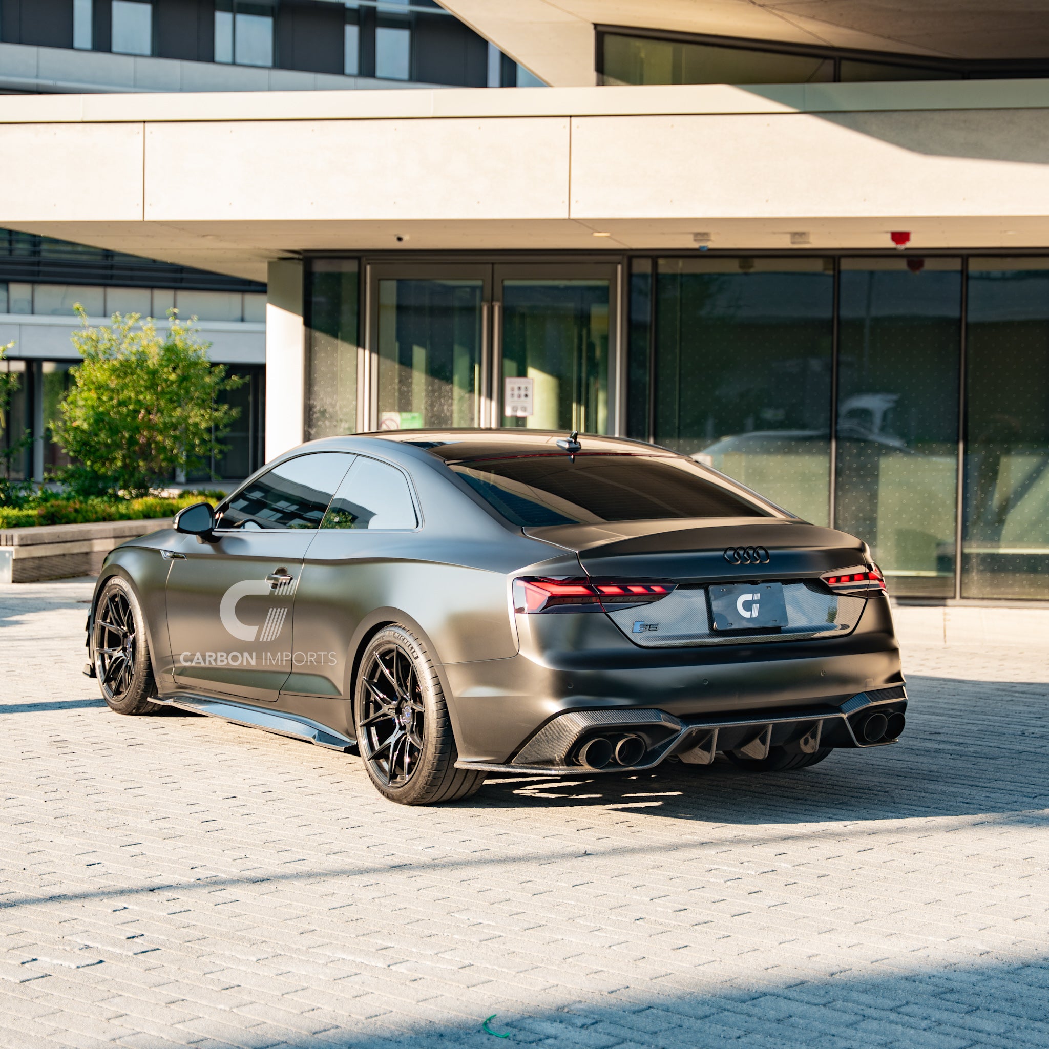 Audi S5/A5 S-Line B9.5 Carbon Fiber Rear Diffuser 2020-2025 V2