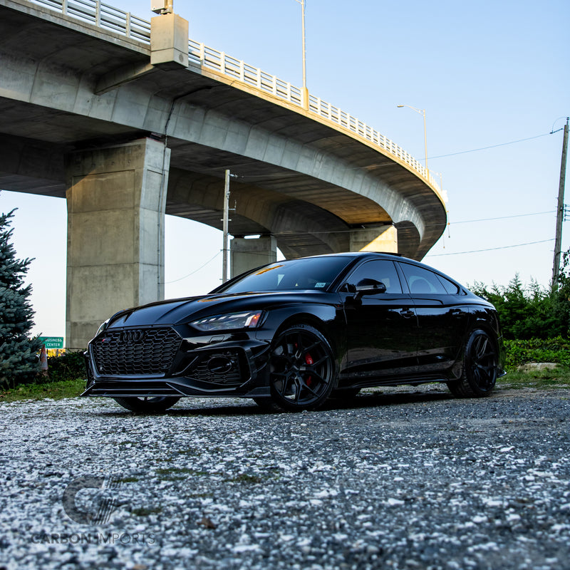 Audi RS5 B9.5 Carbon Fiber Front Fog Canards 2020-2025