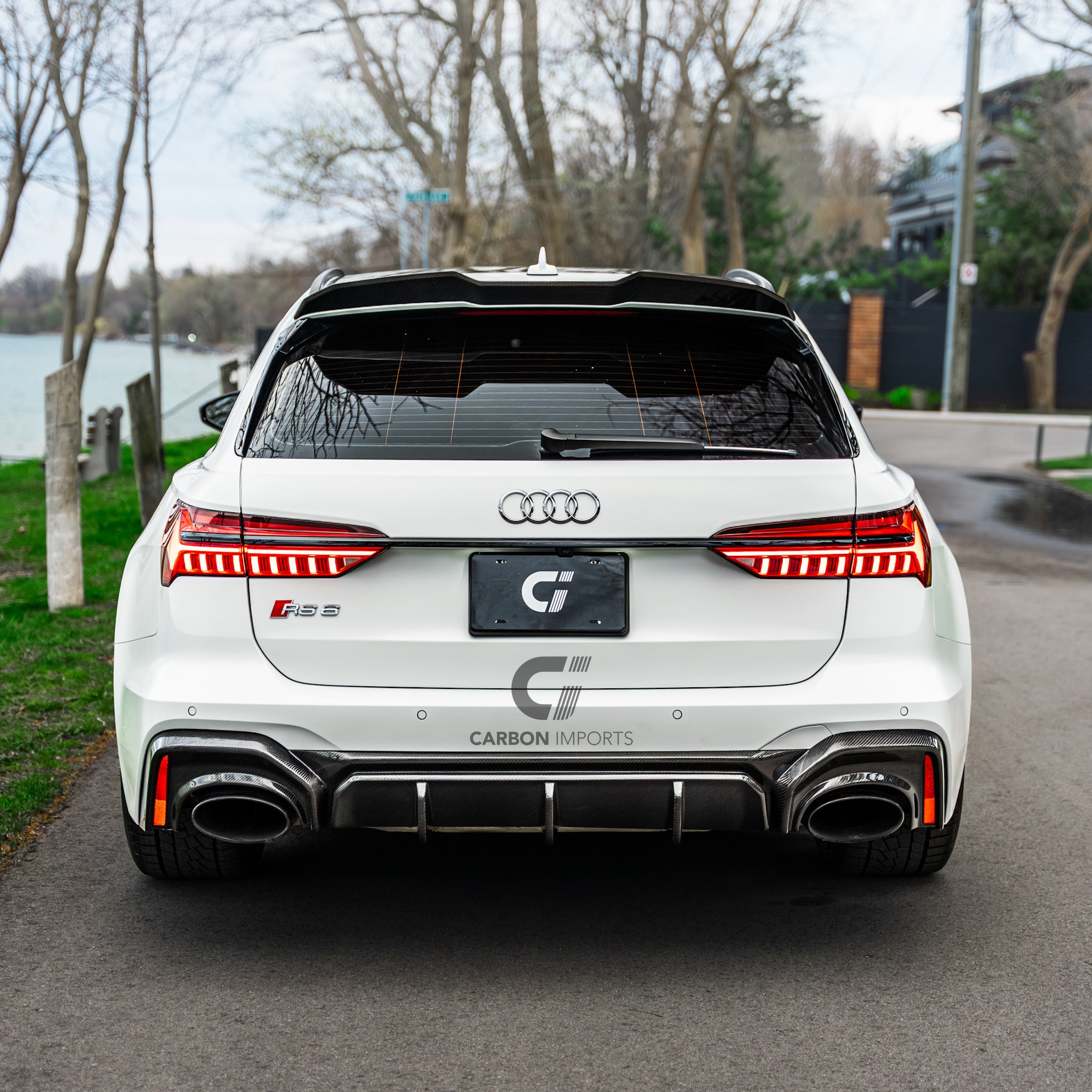 Audi RS6 C8 Carbon Fiber Roof Spoiler 2020-2026