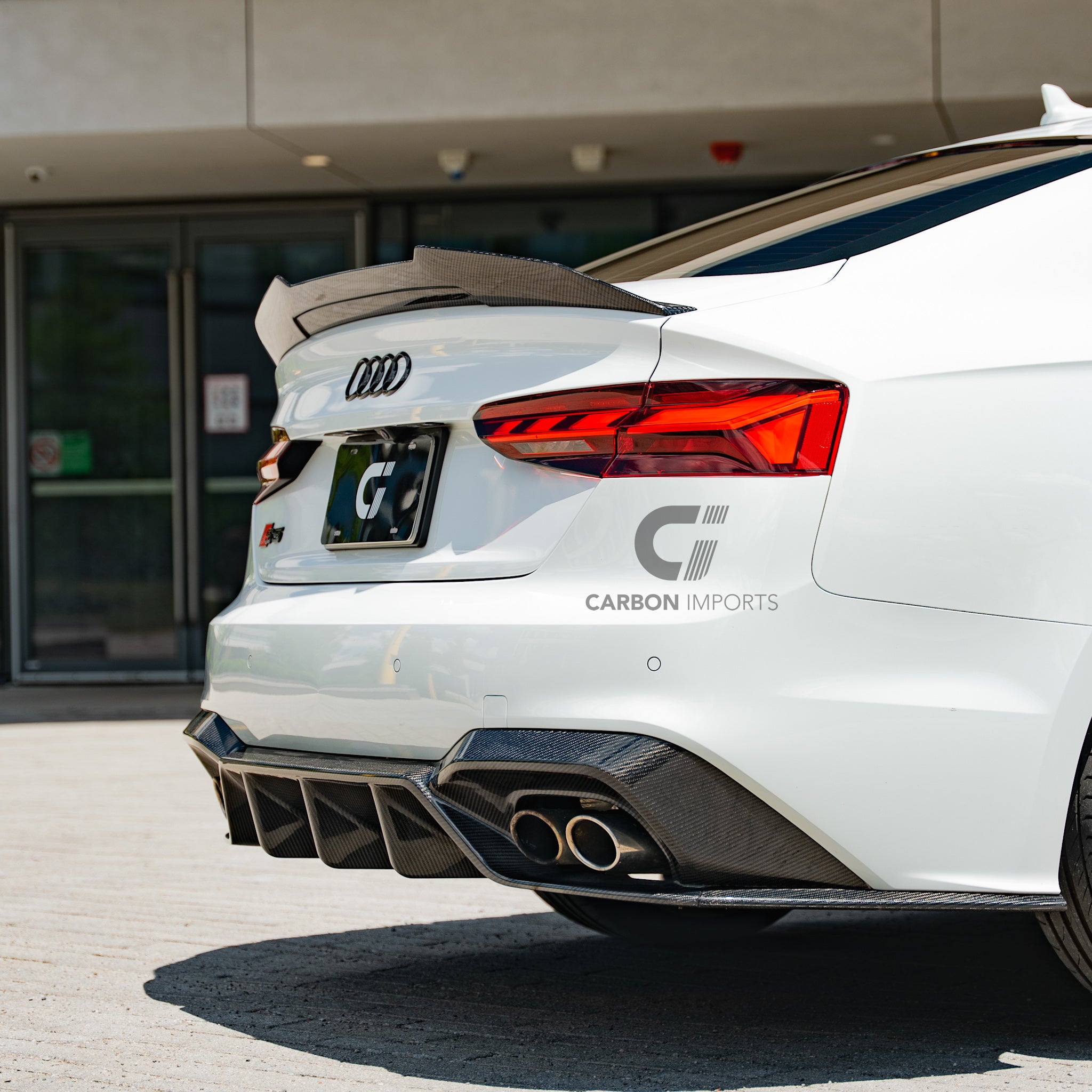 Audi A5/S5/RS5 B9/B9.5 Carbon Fiber Trunk Lip 2017-2025 V4