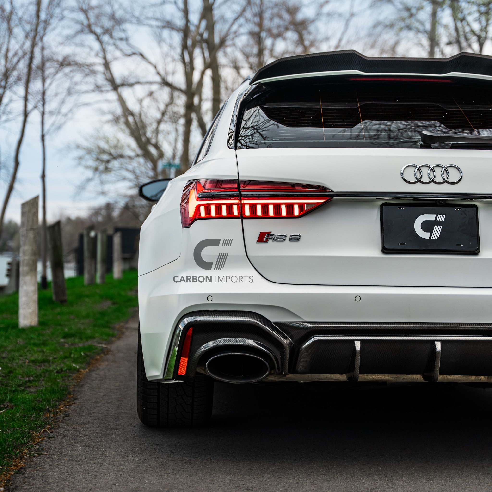 Audi RS6 C8 Carbon Fiber Roof Spoiler 2020-2026