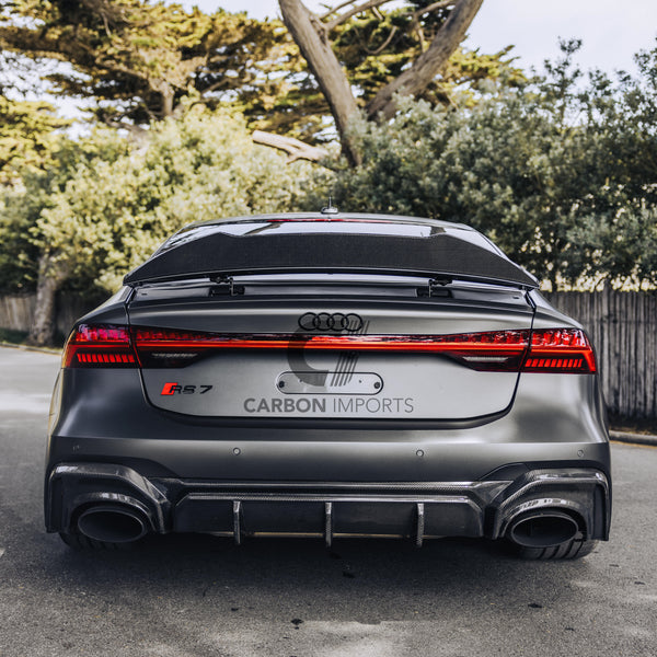 Audi RS6/RS7 C8 Carbon Fiber Rear Diffuser 2020-2025
