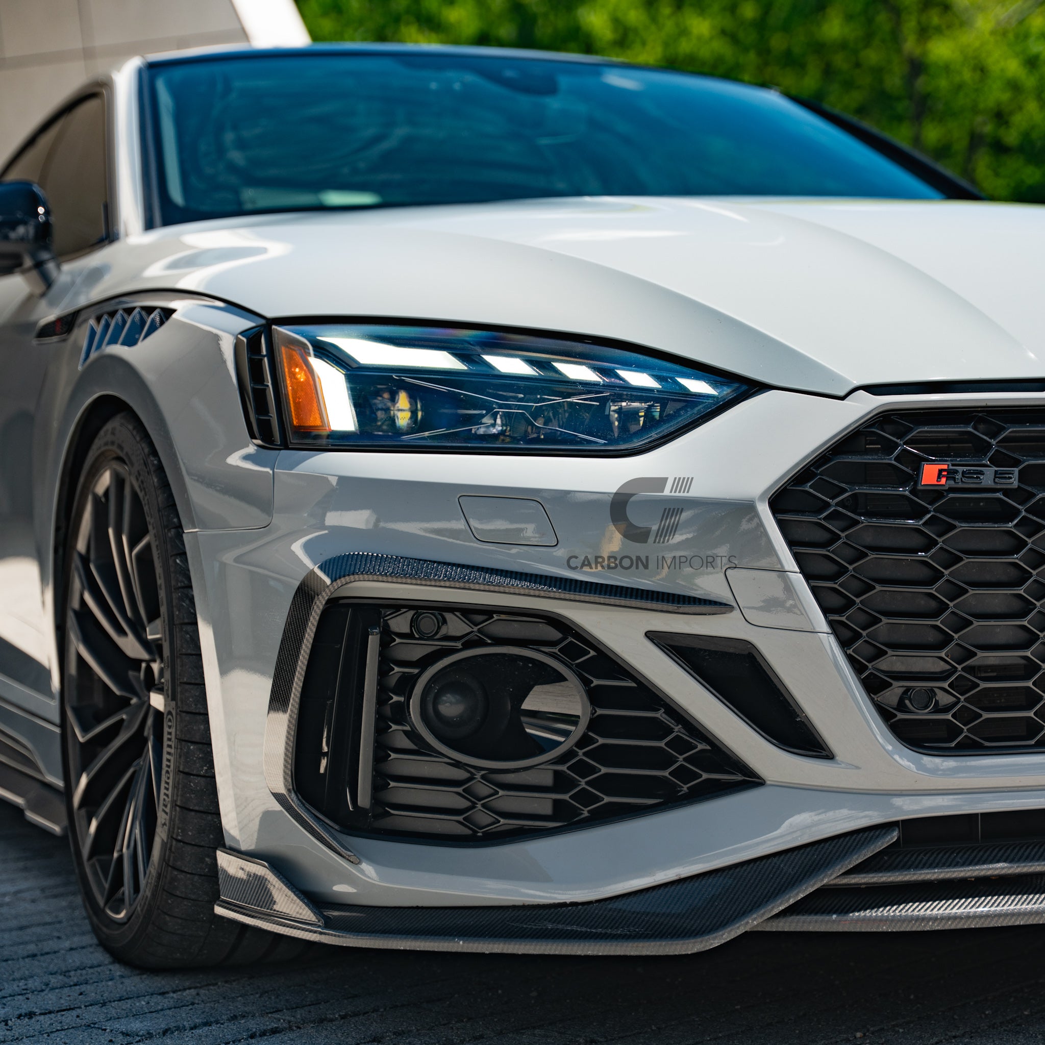 Audi RS5 B9.5 Carbon Fiber Fog Canards 2020-2025 V2