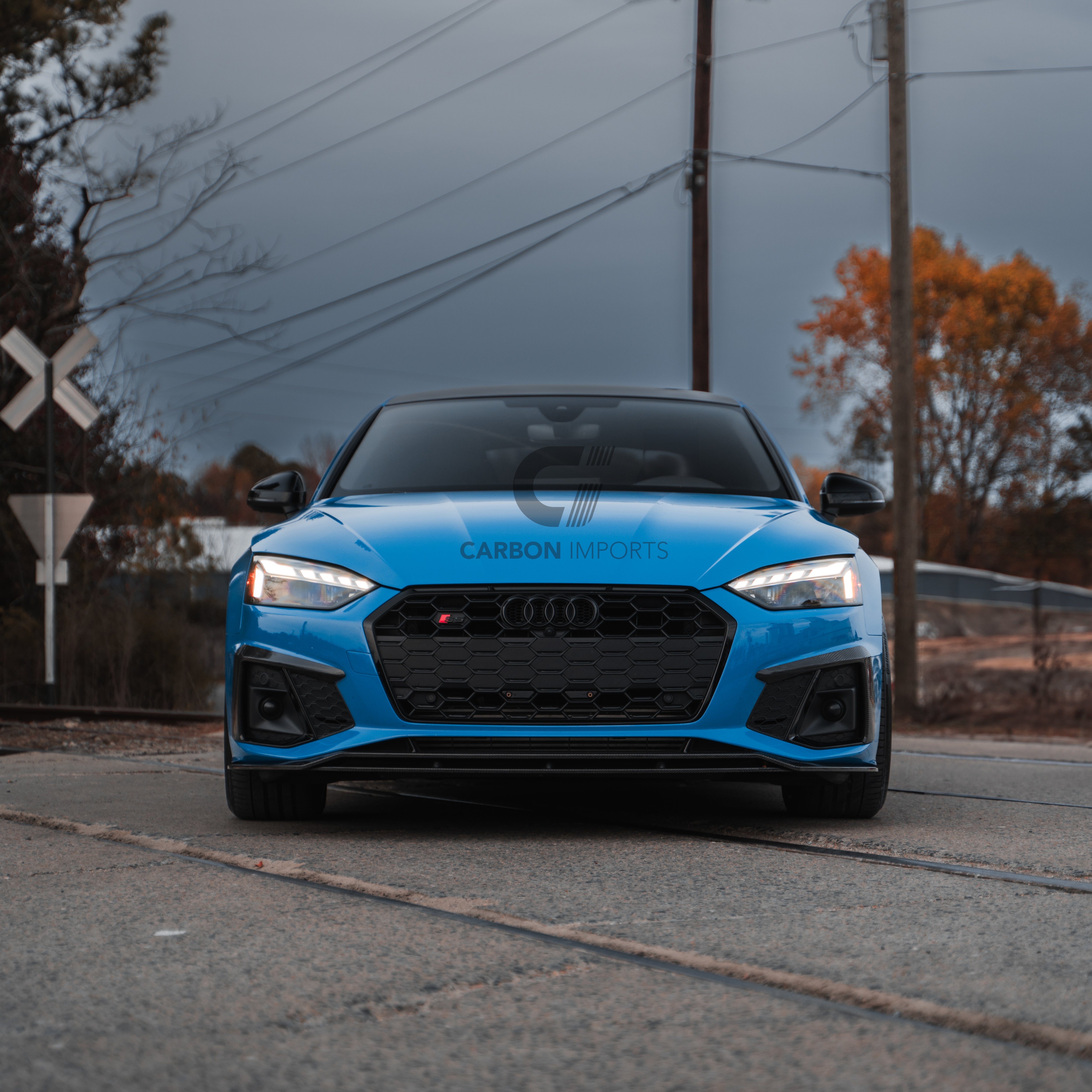 Audi S5/A5 S-Line B9.5 Carbon Fiber Front Lip 2020-2025 V1