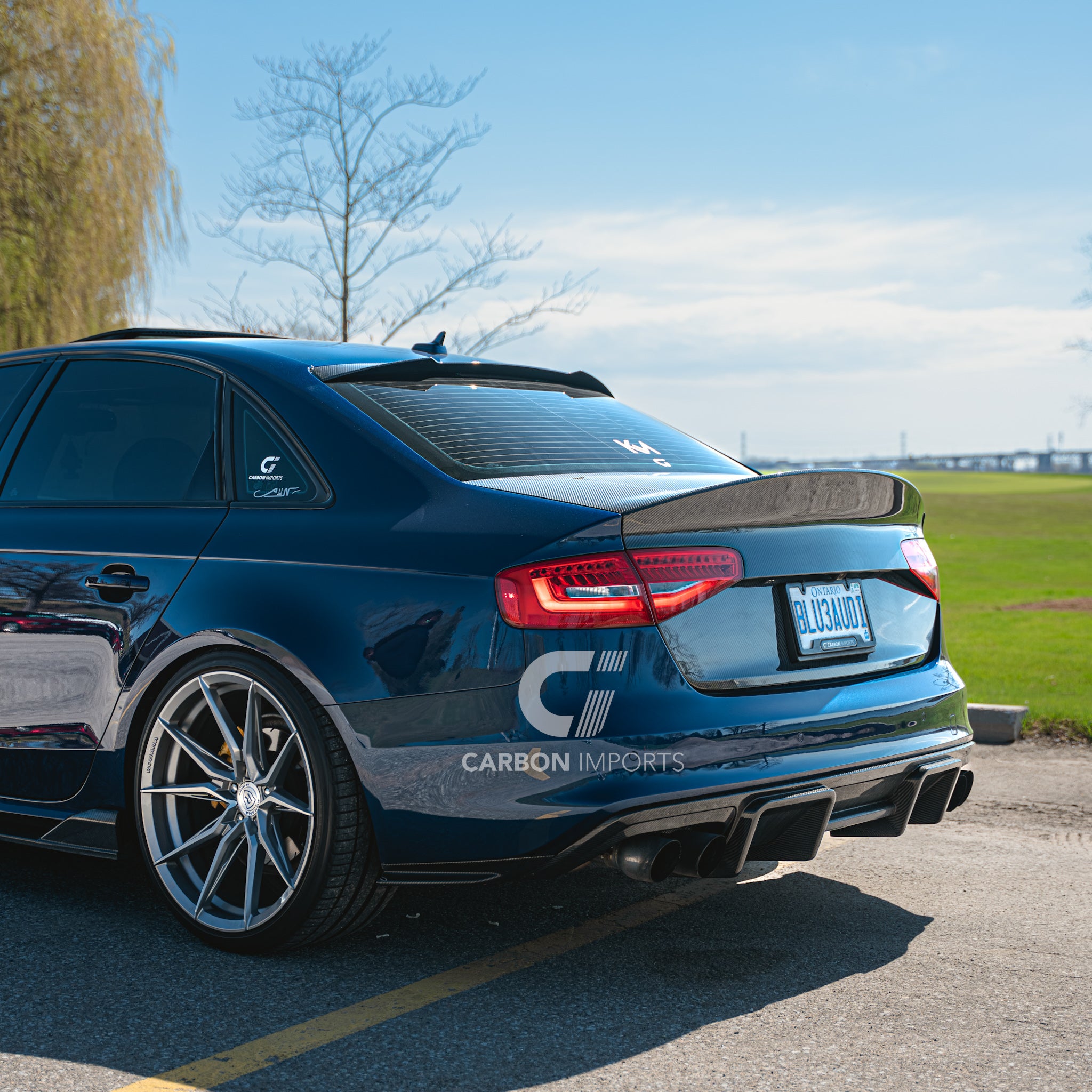 Audi S4/A4 B8/B8.5 Carbon Fiber Roof Spoiler 2009-2016