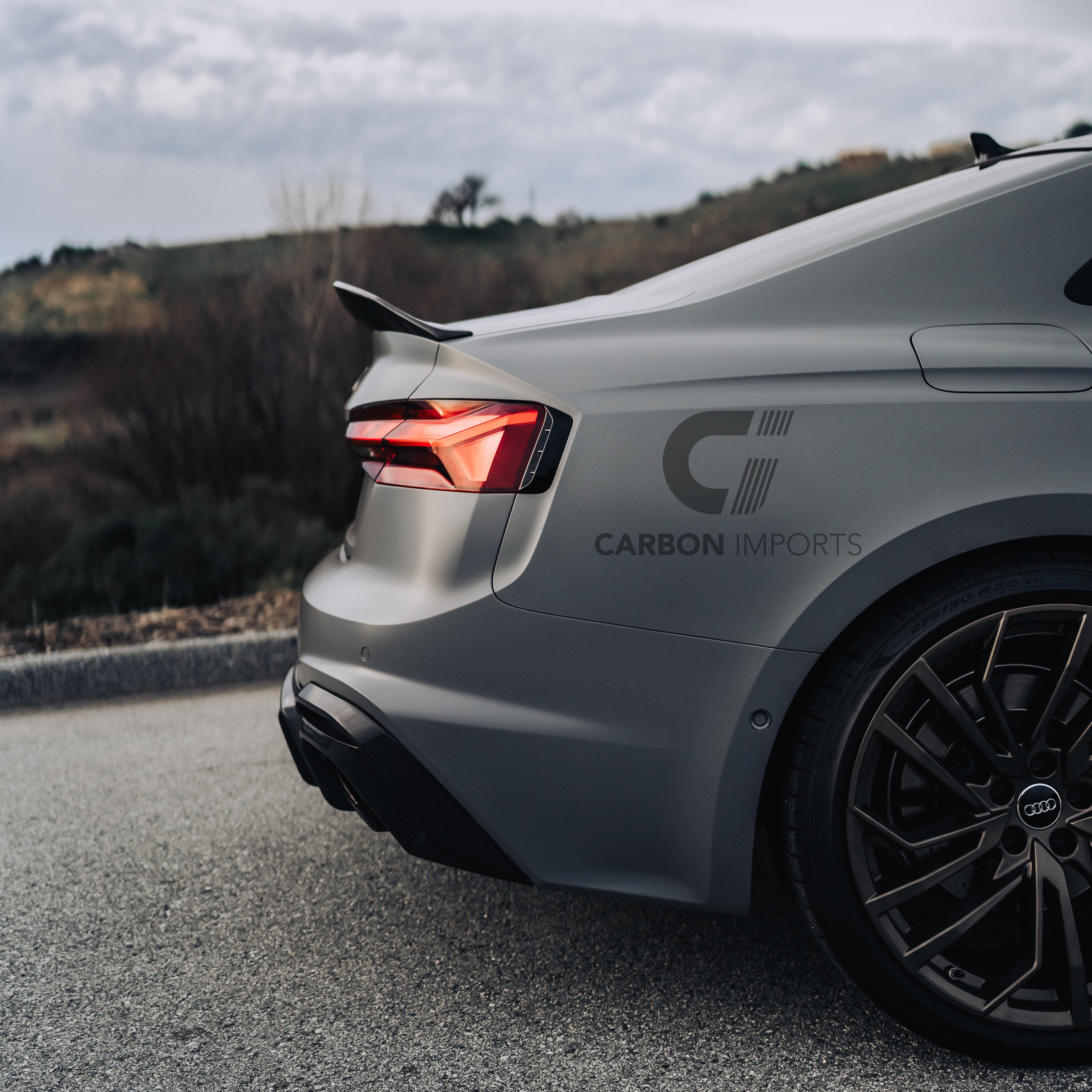 Audi RS5 B9.5 Carbon Fiber Rear Diffuser 2020-2025 V1