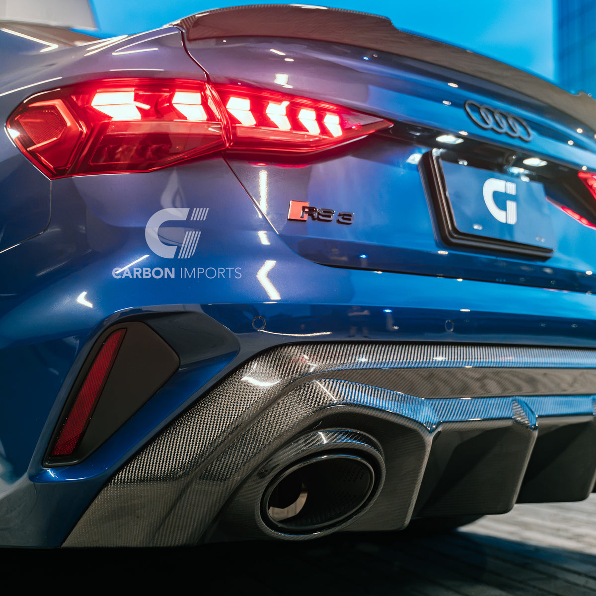 Audi RS3 8Y.5 Carbon Fiber Rear Diffuser 2025-2026 V1