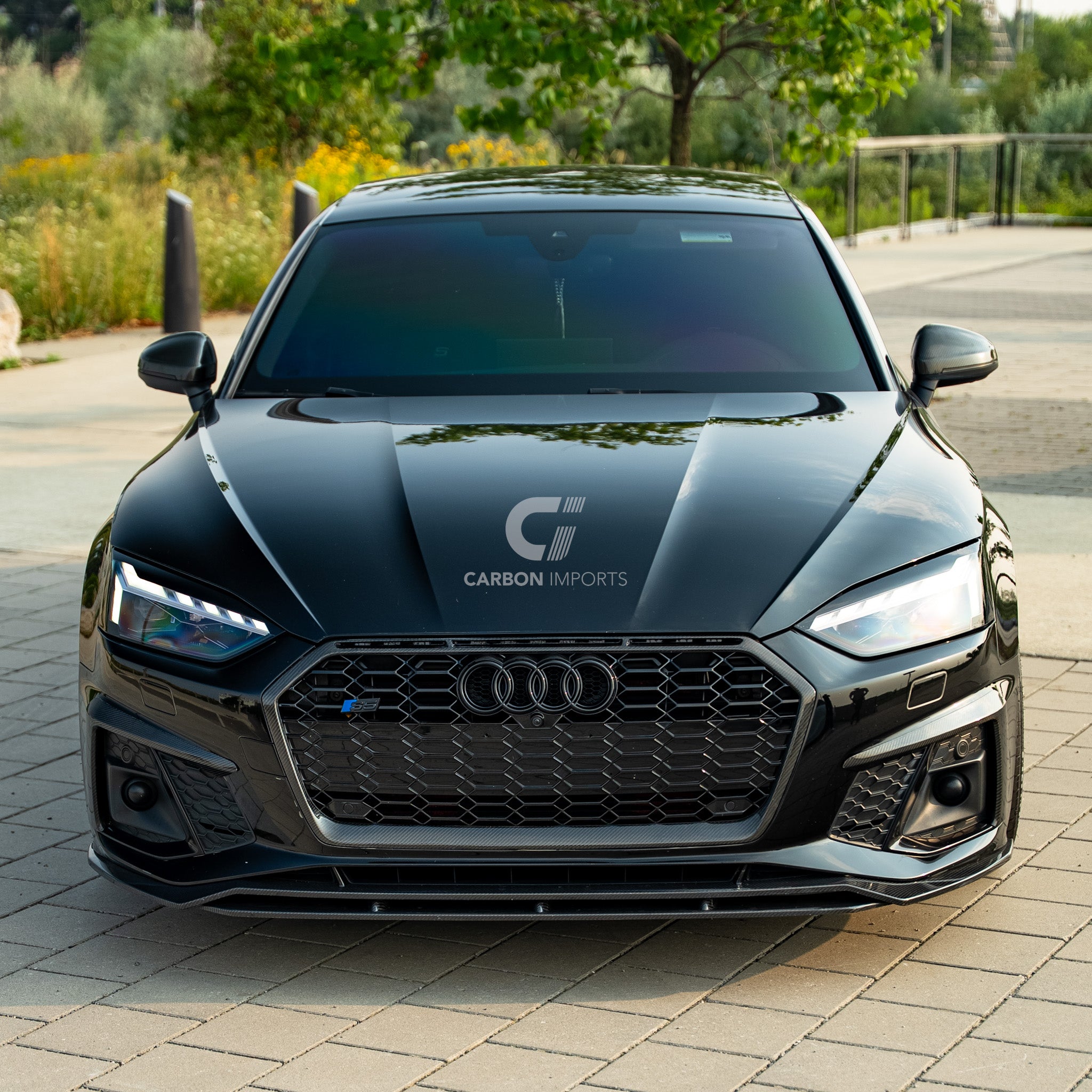 Audi S5/A5 S-Line B9.5 Carbon Fiber Fog Canards 2020-2025 V1