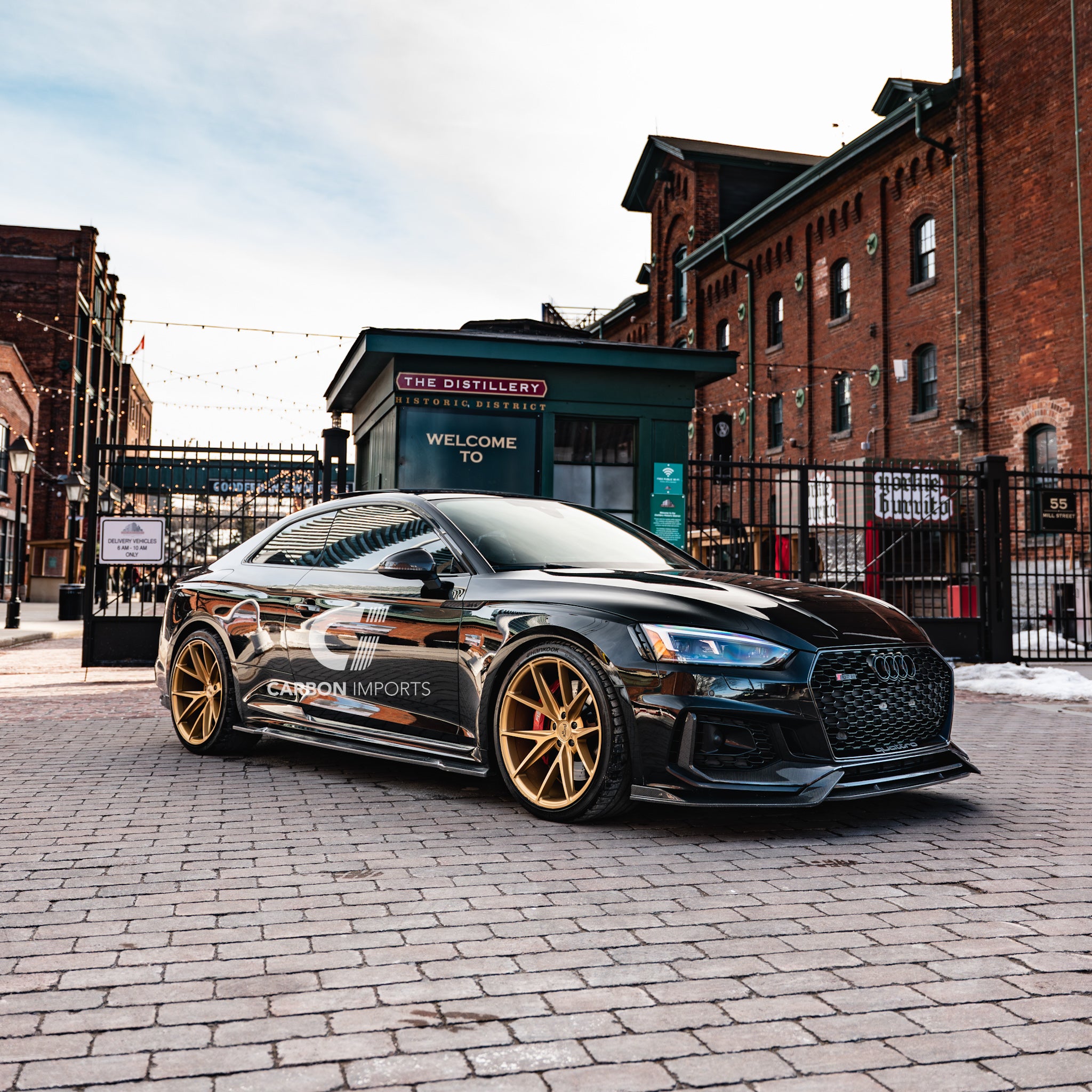 Audi RS5 B9 Carbon Fiber Front Bumper Trim 2017-2019